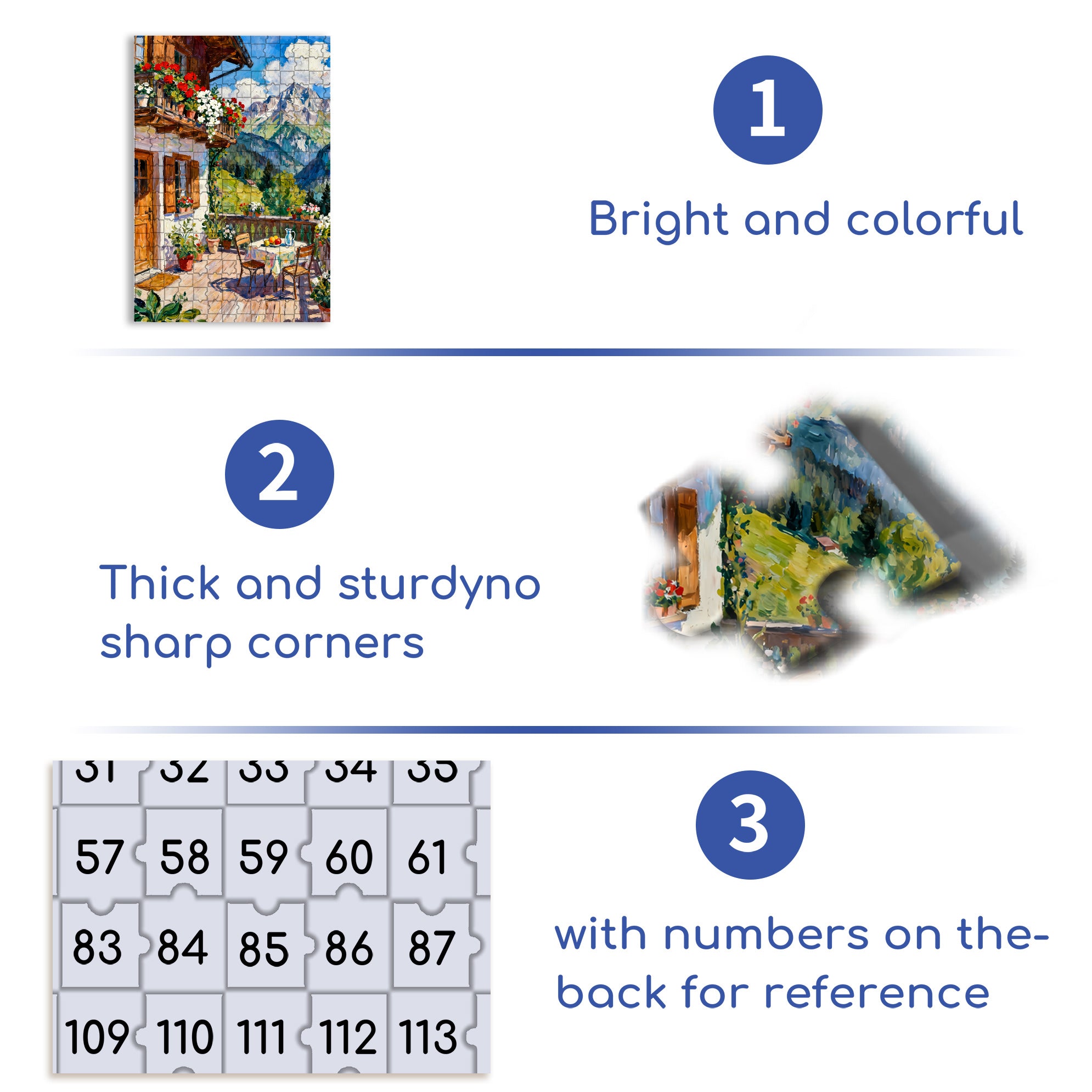 Joy Of Life 500pcs/1000pcs Jigsaw Puzzle, Scratch-Resistant, Interactive Family Game & Brain-Boosting DIY Decor, Perfect for Halloween, Christmas & New Year Gifts, Family Puzzle Game