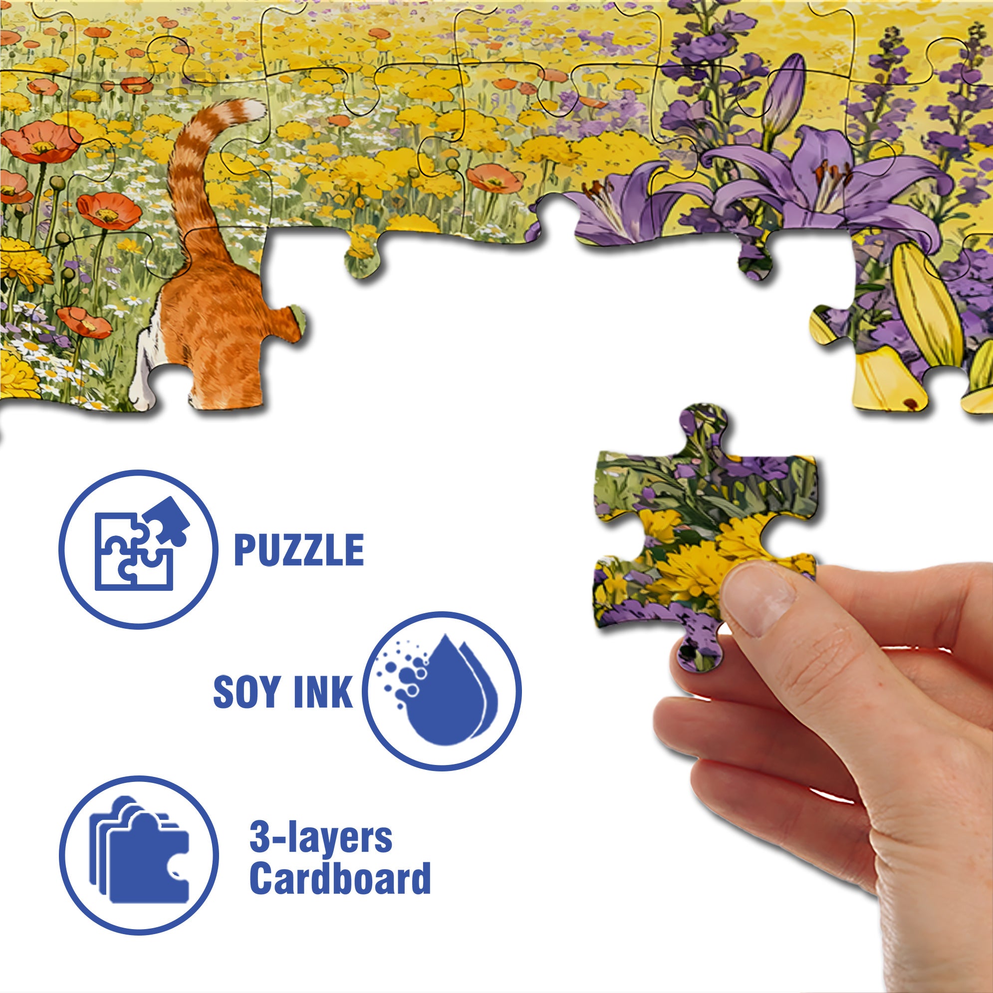 Joy 500pcs/1000pcs Jigsaw Puzzle, Scratch-Resistant, Interactive Family Game & Brain-Boosting DIY Decor, Perfect for Halloween, Christmas & New Year Gifts, Family Puzzle Game
