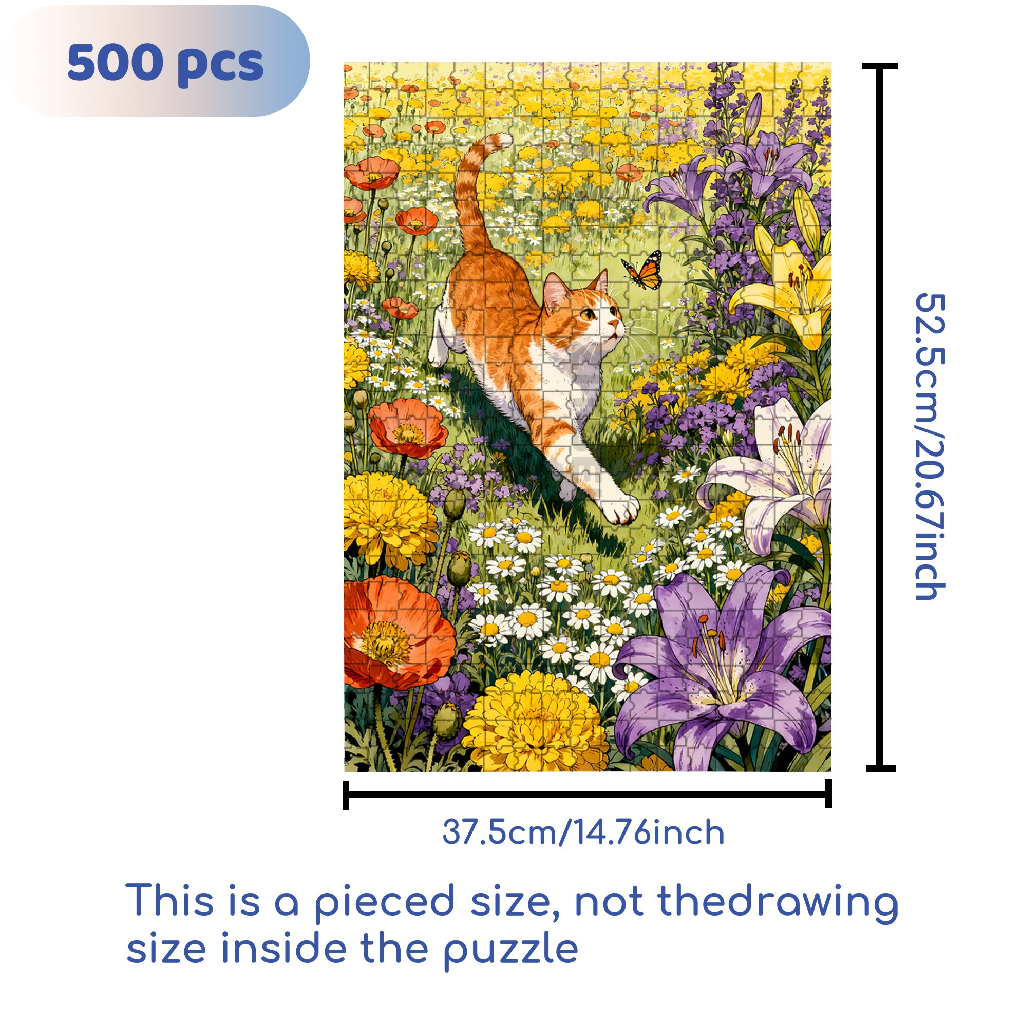 Joy 500pcs/1000pcs Jigsaw Puzzle, Scratch-Resistant, Interactive Family Game & Brain-Boosting DIY Decor, Perfect for Halloween, Christmas & New Year Gifts, Family Puzzle Game