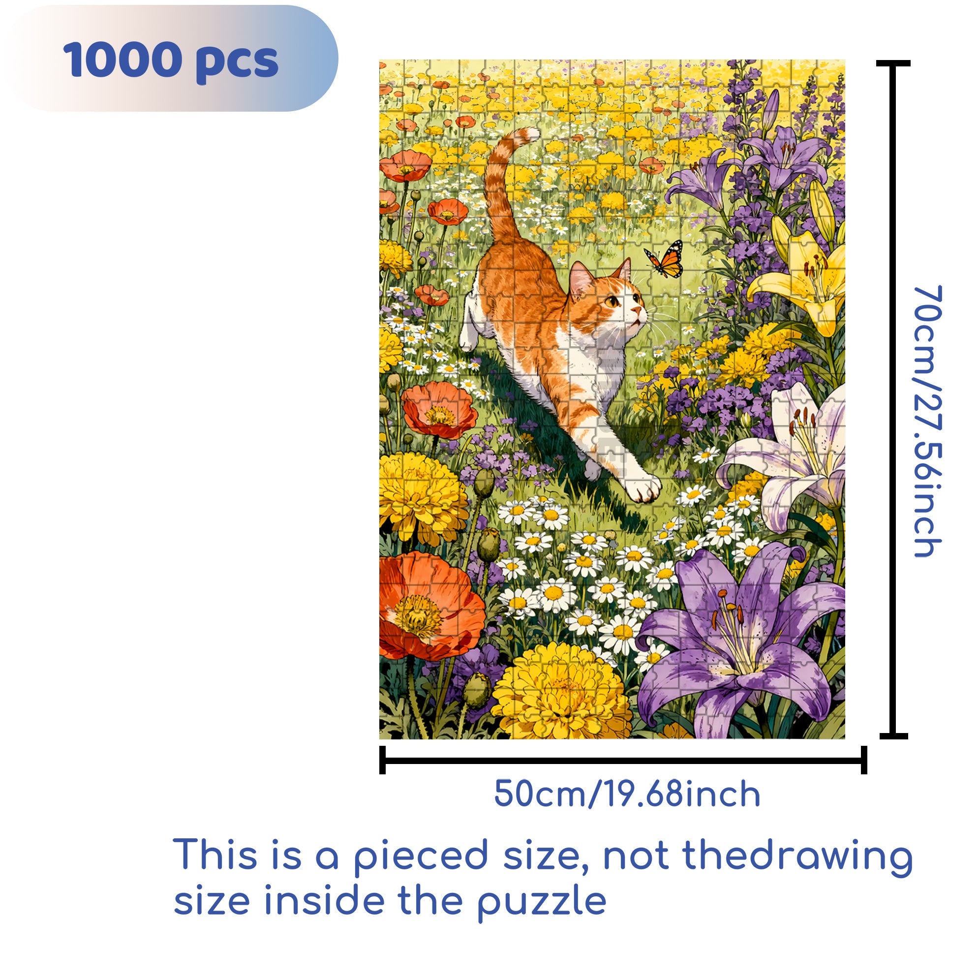 Joy 500pcs/1000pcs Jigsaw Puzzle, Scratch-Resistant, Interactive Family Game & Brain-Boosting DIY Decor, Perfect for Halloween, Christmas & New Year Gifts, Family Puzzle Game