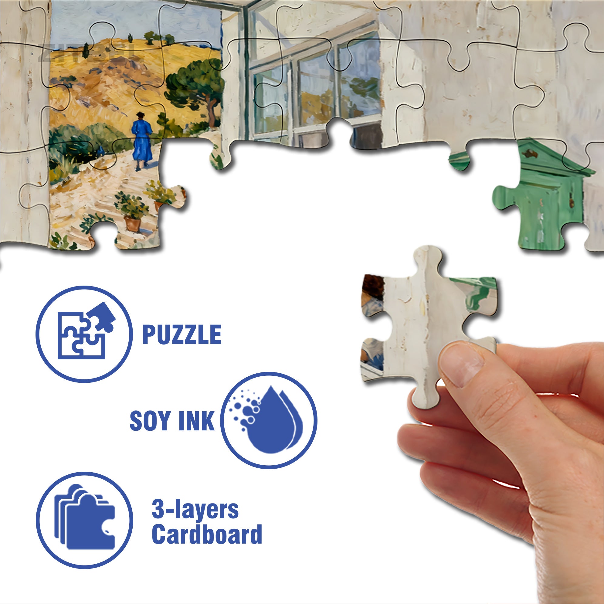 Leisurely life 500pcs/1000pcs Jigsaw Puzzle, Scratch-Resistant, Interactive Family Game & Brain-Boosting DIY Decor, Perfect for Halloween, Christmas & New Year Gifts, Family Puzzle Game