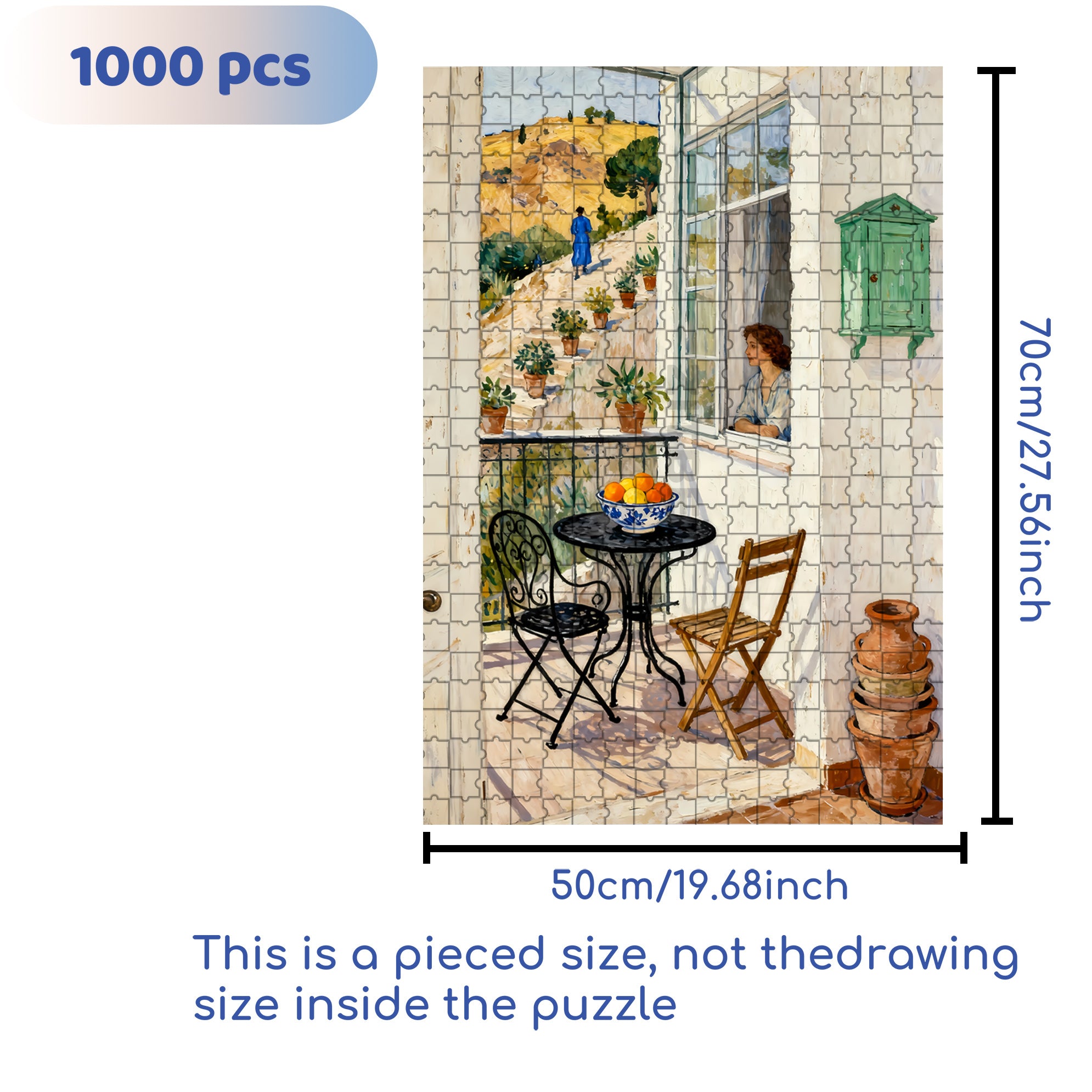 Leisurely life 500pcs/1000pcs Jigsaw Puzzle, Scratch-Resistant, Interactive Family Game & Brain-Boosting DIY Decor, Perfect for Halloween, Christmas & New Year Gifts, Family Puzzle Game