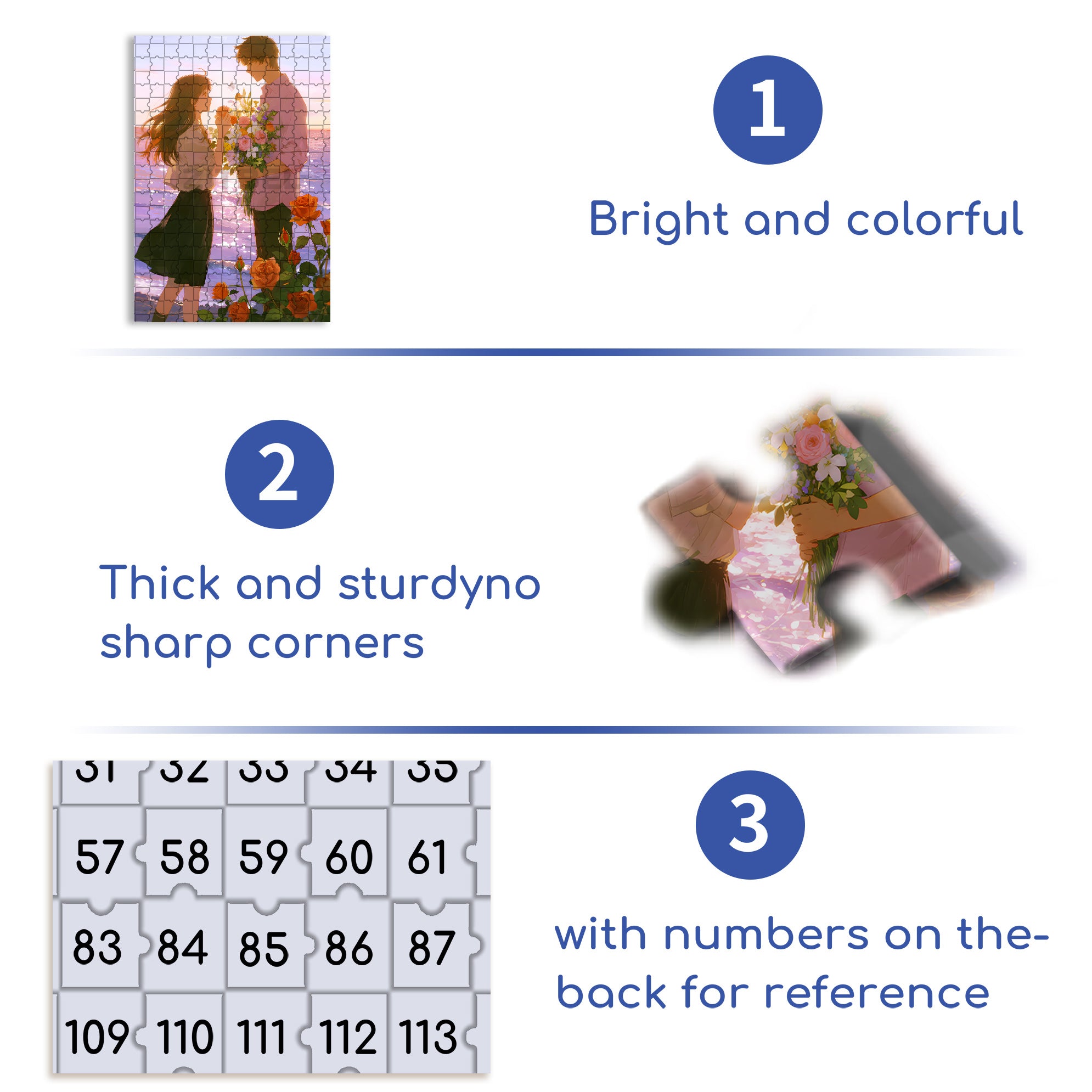 Love Season 500pcs/1000pcs Jigsaw Puzzle, Scratch-Resistant, Interactive Family Game & Brain-Boosting DIY Decor, Perfect for Halloween, Christmas & New Year Gifts, Family Puzzle Game