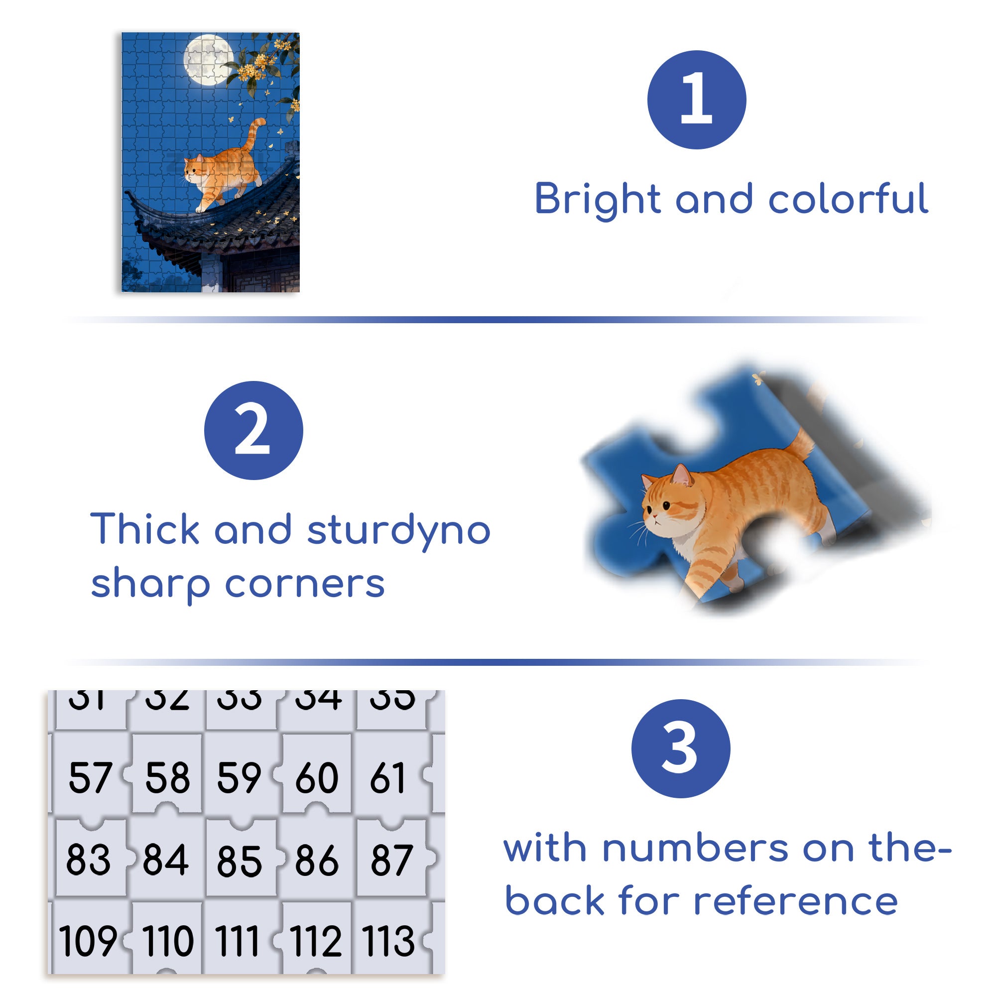 Moonlit Night Walk 500pcs/1000pcs Jigsaw Puzzle, Scratch-Resistant, Interactive Family Game & Brain-Boosting DIY Decor, Perfect for Halloween, Christmas & New Year Gifts, Family Puzzle Game