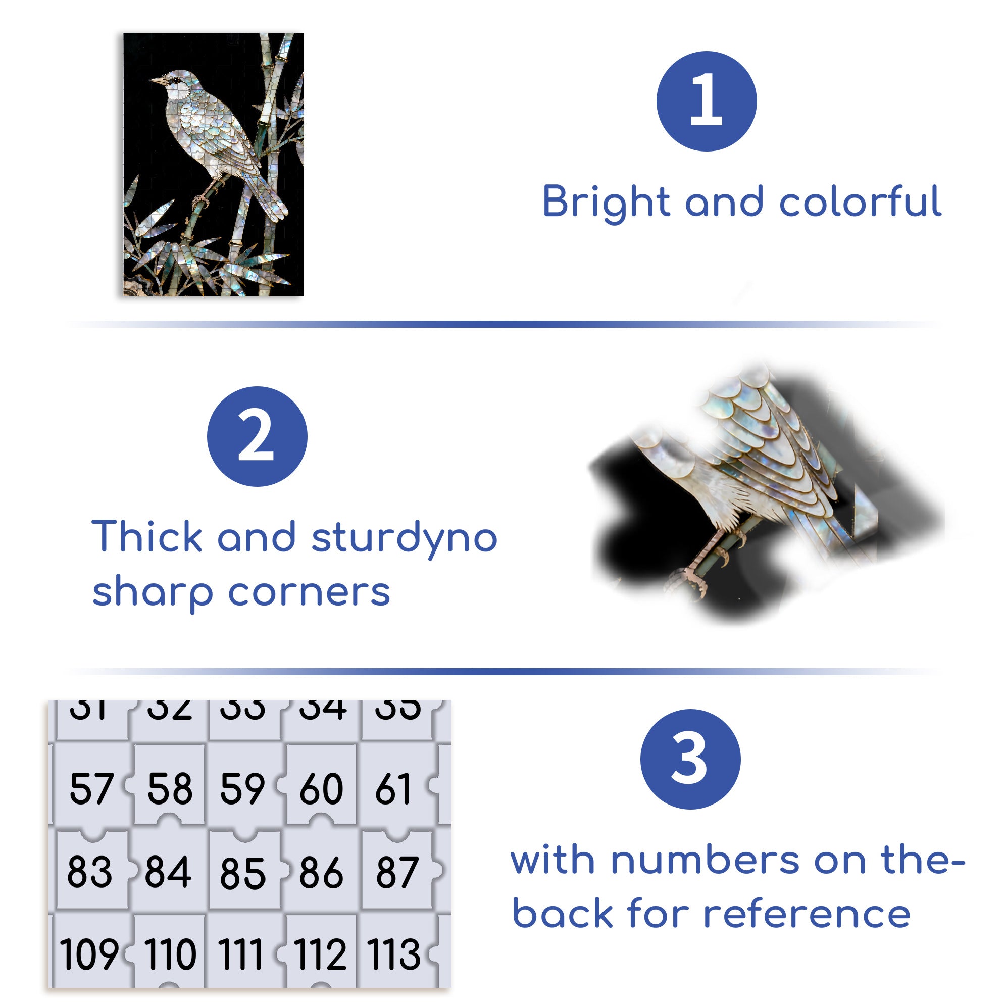 Mother-Of-Pearl 500pcs/1000pcs Jigsaw Puzzle, Scratch-Resistant, Interactive Family Game & Brain-Boosting DIY Decor, Perfect for Halloween, Christmas & New Year Gifts, Family Puzzle Game
