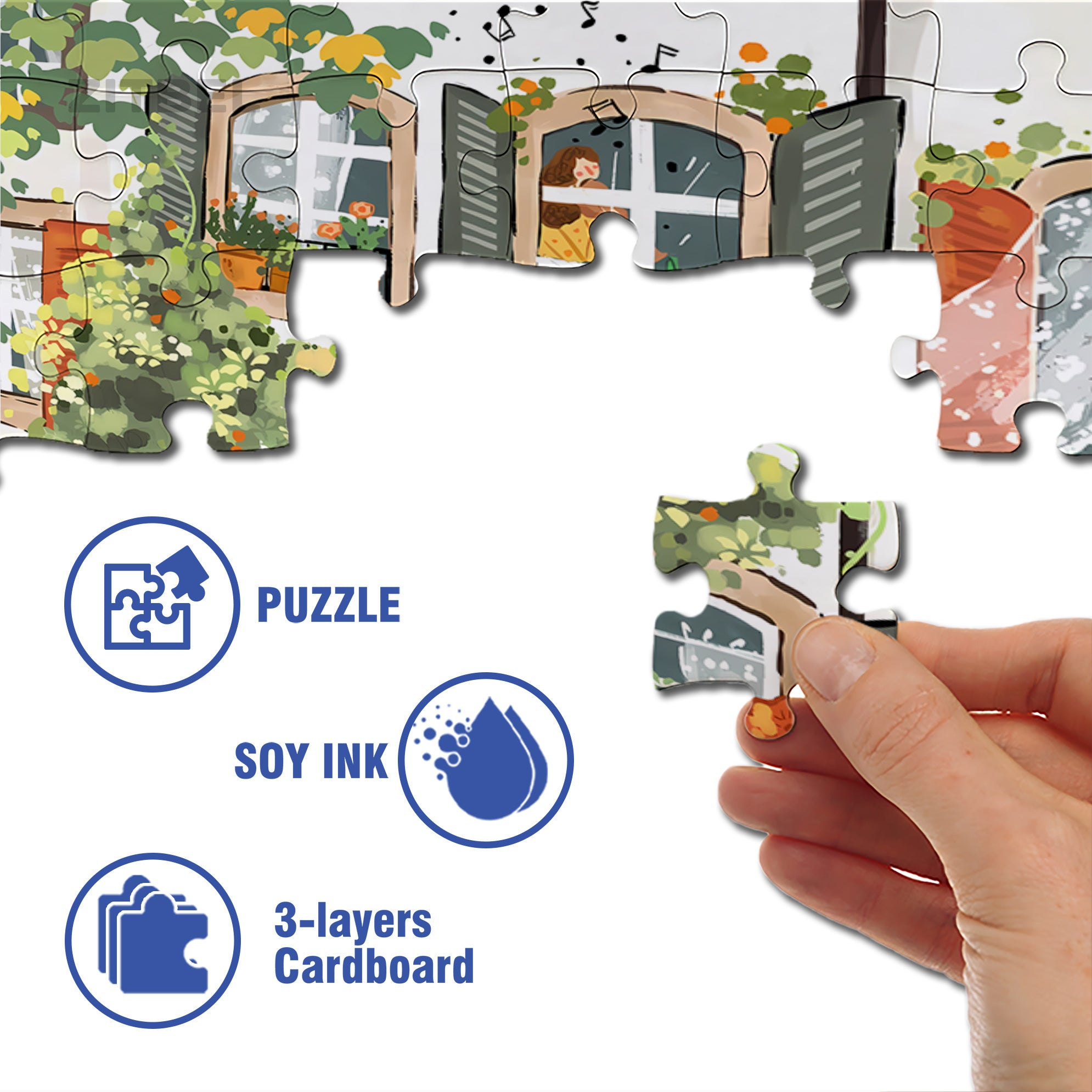 Sisters 500pcs/1000pcs Jigsaw Puzzle, Scratch-Resistant, Interactive Family Game & Brain-Boosting DIY Decor, Perfect for Halloween, Christmas & New Year Gifts, Family Puzzle Game