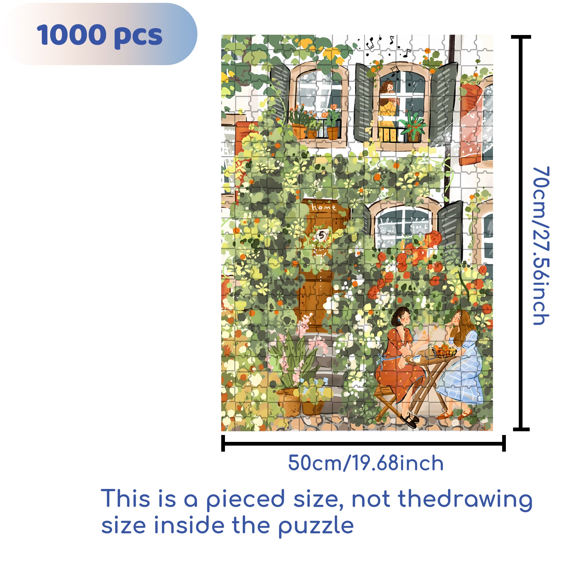 Sisters 500pcs/1000pcs Jigsaw Puzzle, Scratch-Resistant, Interactive Family Game & Brain-Boosting DIY Decor, Perfect for Halloween, Christmas & New Year Gifts, Family Puzzle Game