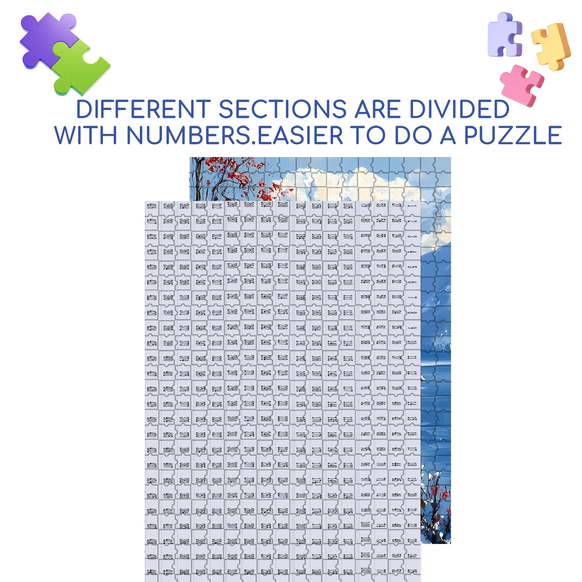 Snowland 500pcs/1000pcs Jigsaw Puzzle, Scratch-Resistant, Interactive Family Game & Brain-Boosting DIY Decor, Perfect for Halloween, Christmas & New Year Gifts, Family Puzzle Game