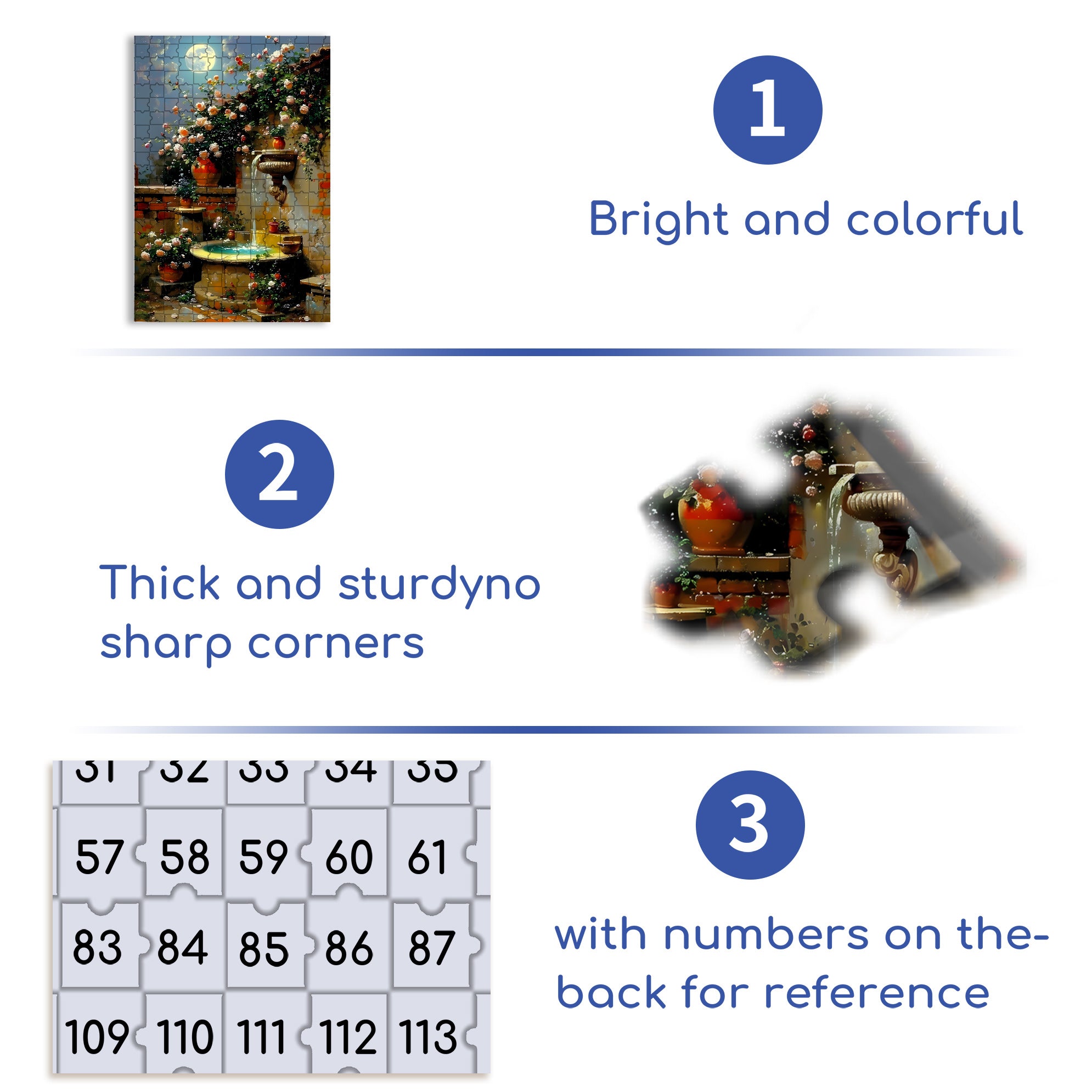 Tranquil Moonlit Gar 500pcs/1000pcs Jigsaw Puzzle, Scratch-Resistant, Interactive Family Game & Brain-Boosting DIY Decor, Perfect for Halloween, Christmas & New Year Gifts, Family Puzzle Game