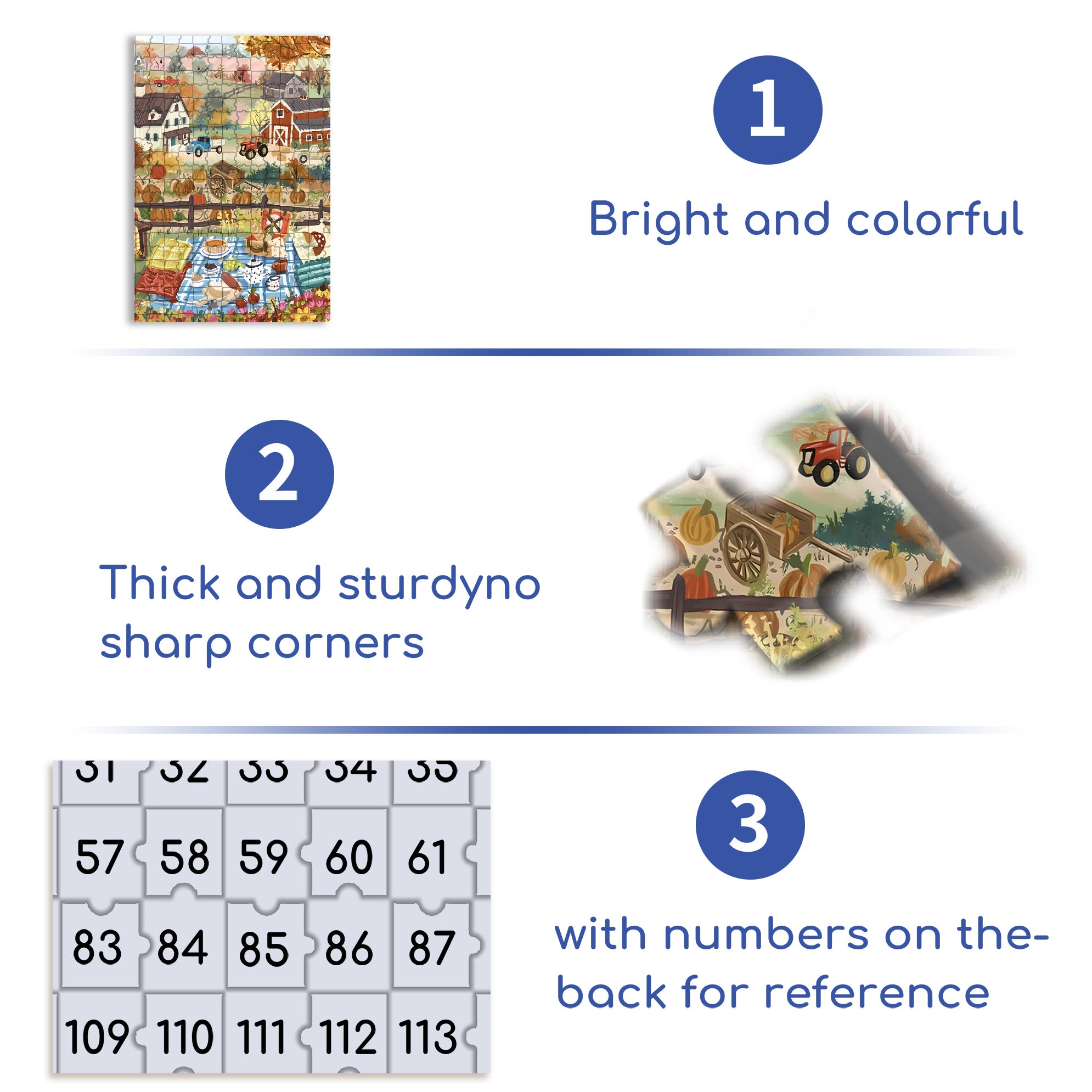 Autumn Afternoon 500pcs/1000pcs Jigsaw Puzzle, Scratch-Resistant, Interactive Family Game & Brain-Boosting DIY Decor, Perfect for Halloween, Christmas & New Year Gifts, Family Puzzle Game