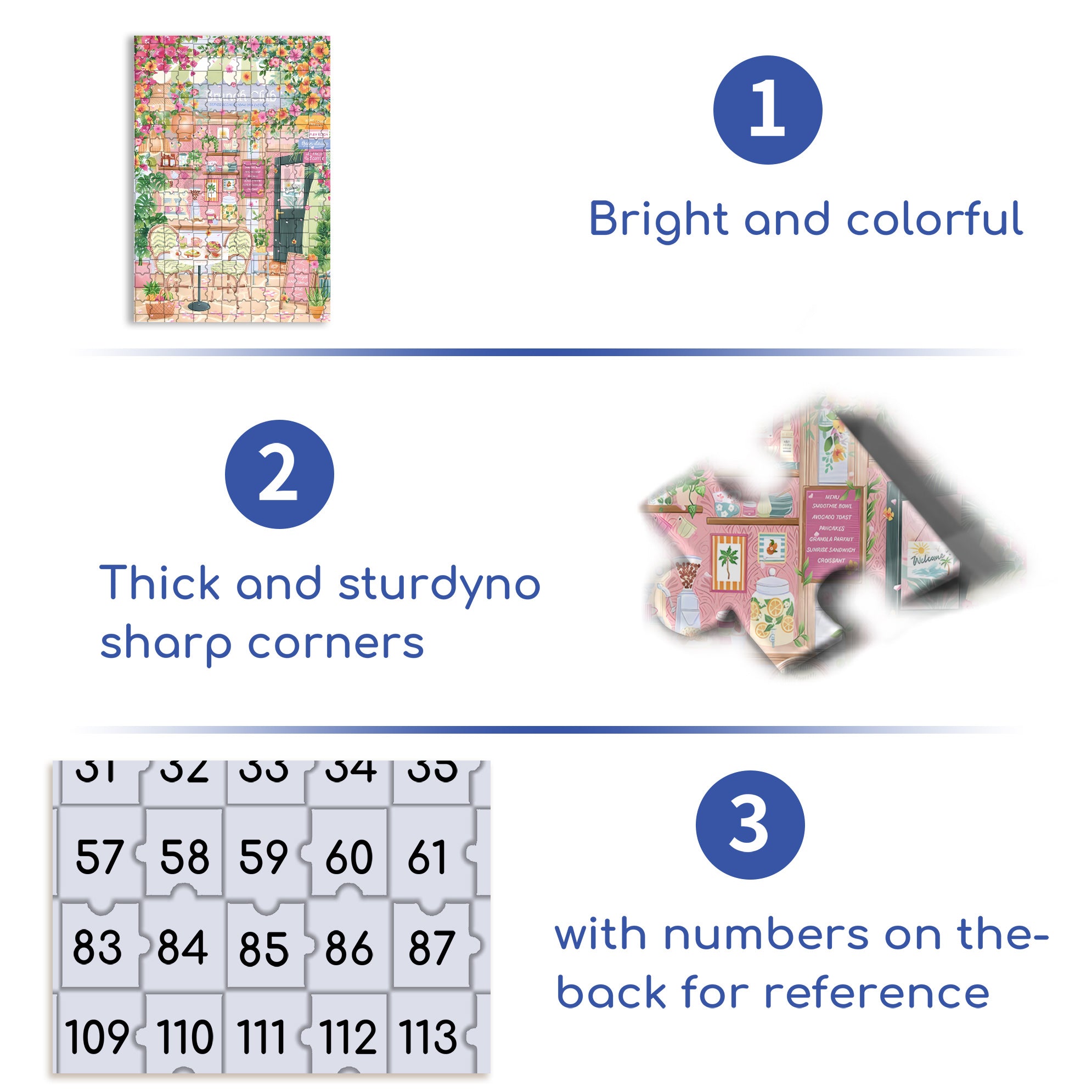 Brunch 500pcs/1000pcs Jigsaw Puzzle, Scratch-Resistant, Interactive Family Game & Brain-Boosting DIY Decor, Perfect for Halloween, Christmas & New Year Gifts, Family Puzzle Game