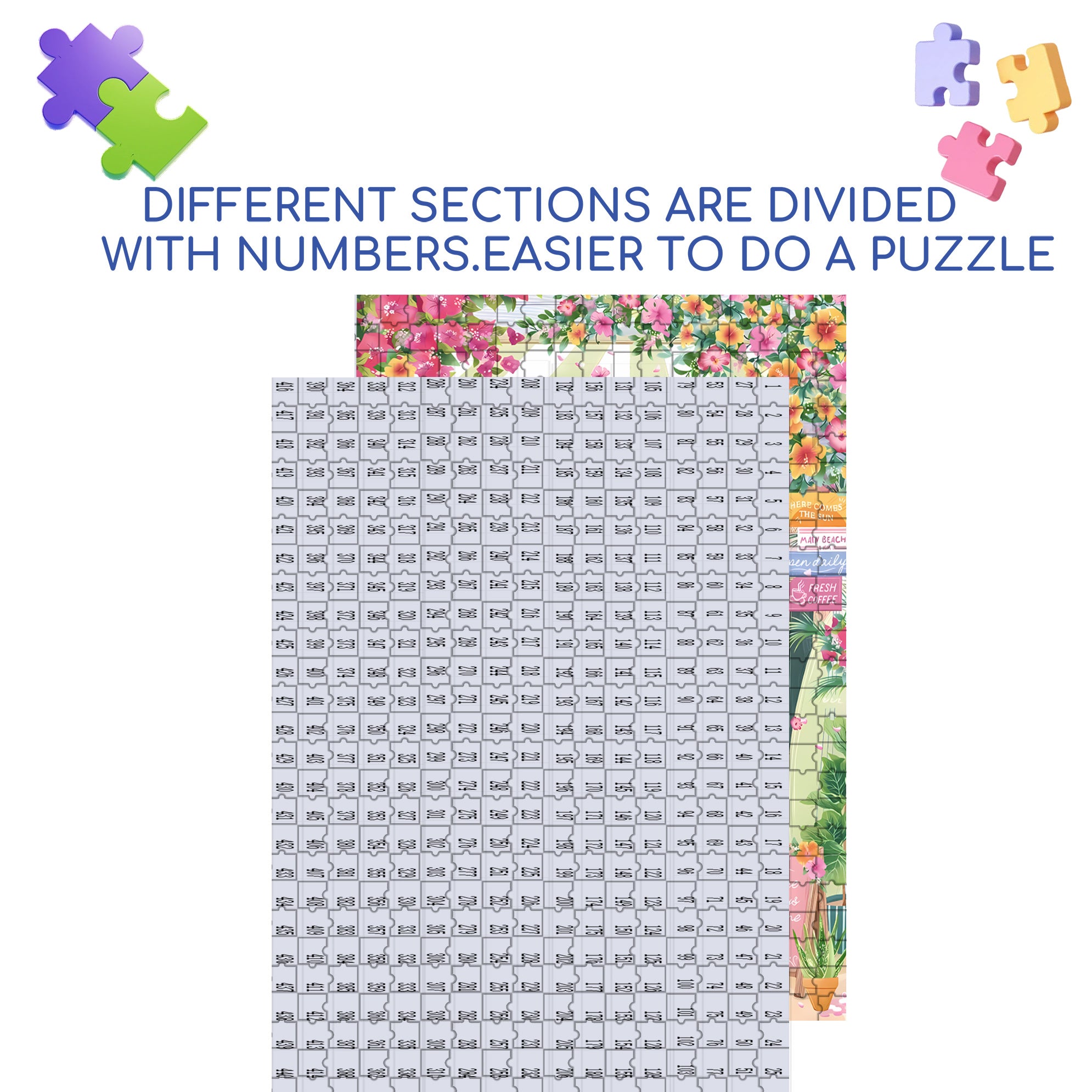 Brunch 500pcs/1000pcs Jigsaw Puzzle, Scratch-Resistant, Interactive Family Game & Brain-Boosting DIY Decor, Perfect for Halloween, Christmas & New Year Gifts, Family Puzzle Game