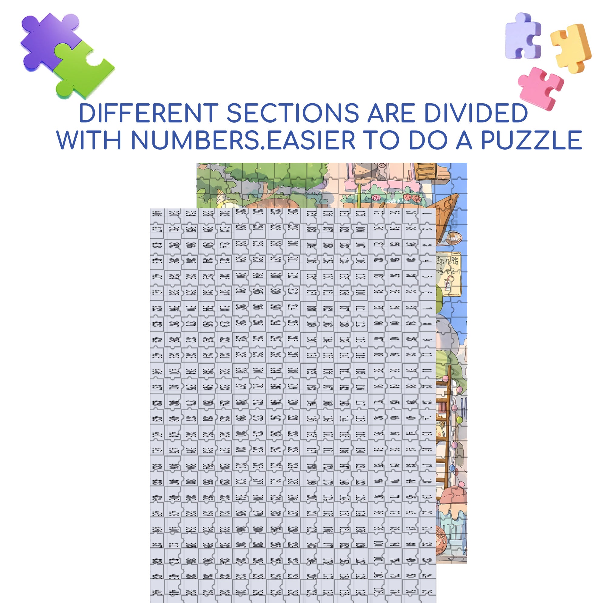 Duck Ice Cream Truck 500pcs/1000pcs Jigsaw Puzzle, Scratch-Resistant, Interactive Family Game & Brain-Boosting DIY Decor, Perfect for Halloween, Christmas & New Year Gifts, Family Puzzle Game