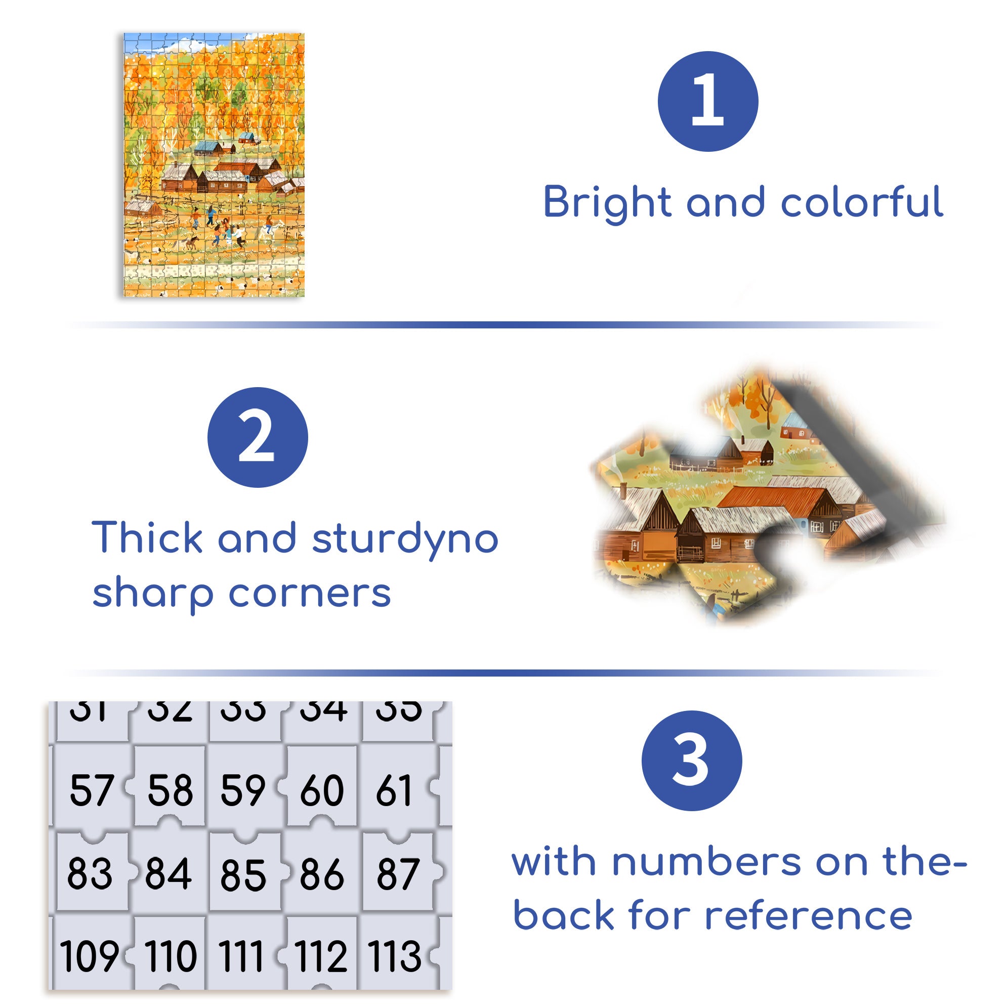 Farm Carnival 500pcs/1000pcs Jigsaw Puzzle, Scratch-Resistant, Interactive Family Game & Brain-Boosting DIY Decor, Perfect for Halloween, Christmas & New Year Gifts, Family Puzzle Game