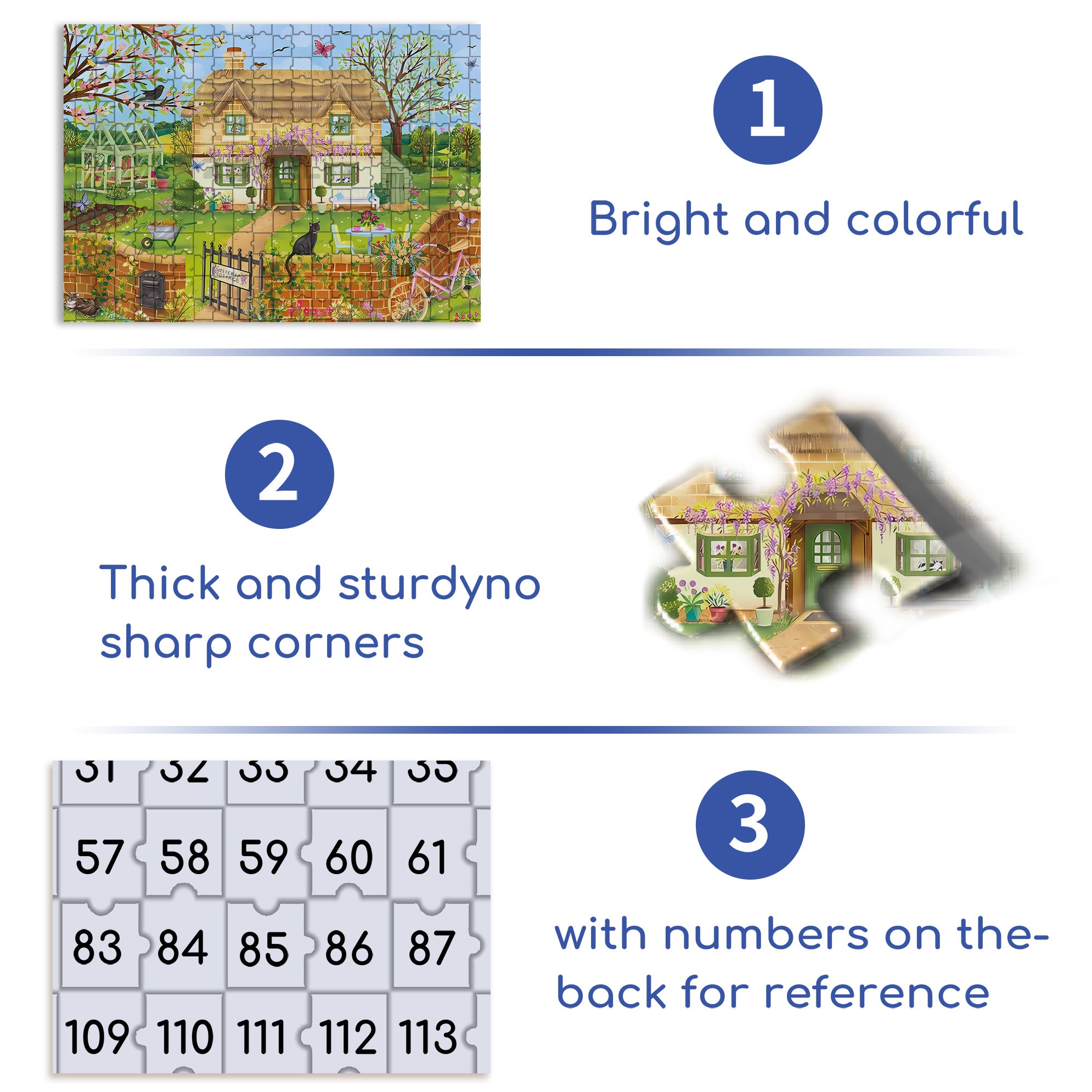 Garden Cats 500pcs/1000pcs Jigsaw Puzzle, Scratch-Resistant, Interactive Family Game & Brain-Boosting DIY Decor, Perfect for Halloween, Christmas & New Year Gifts, Family Puzzle Game