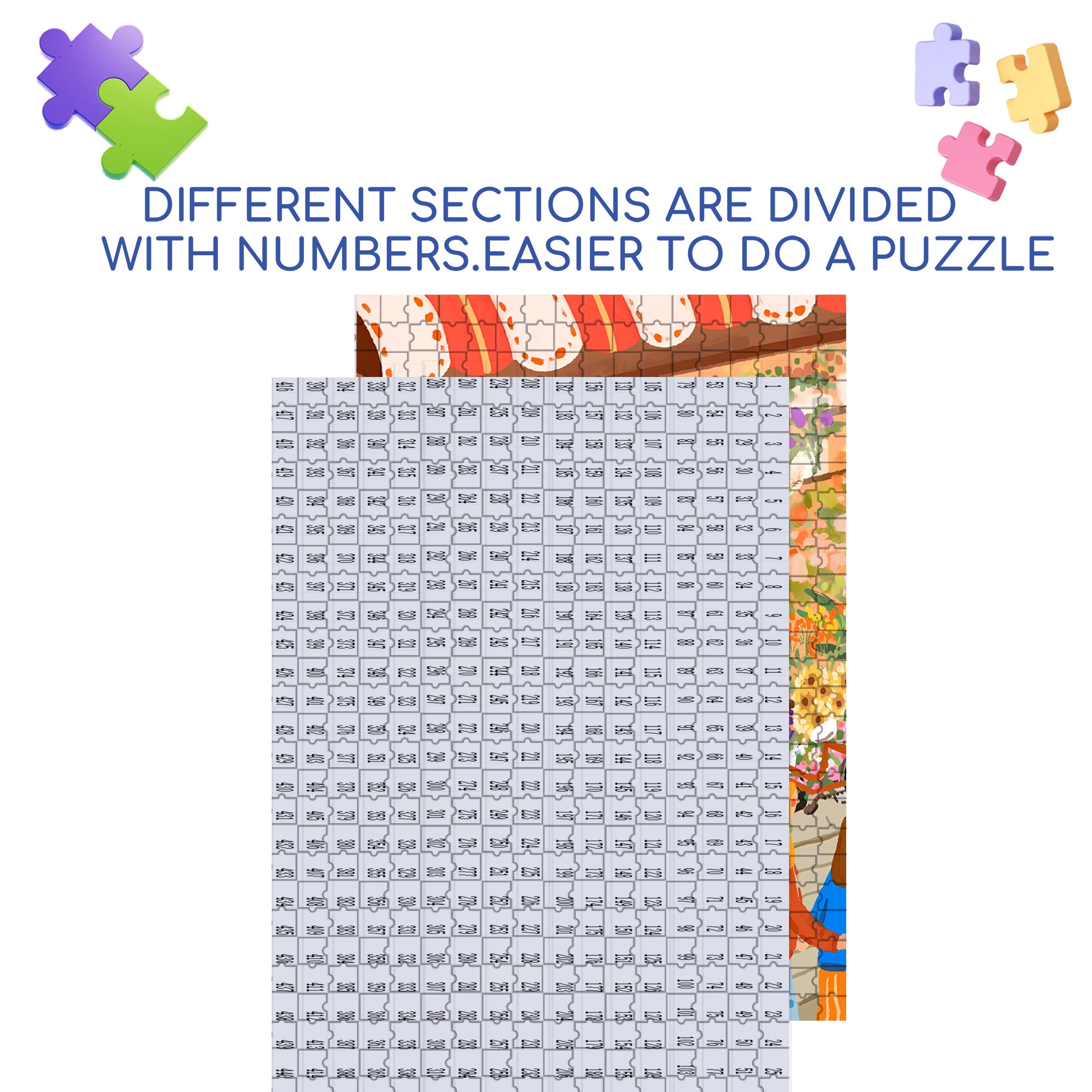 Go Shopping 500pcs/1000pcs Jigsaw Puzzle, Scratch-Resistant, Interactive Family Game & Brain-Boosting DIY Decor, Perfect for Halloween, Christmas & New Year Gifts, Family Puzzle Game
