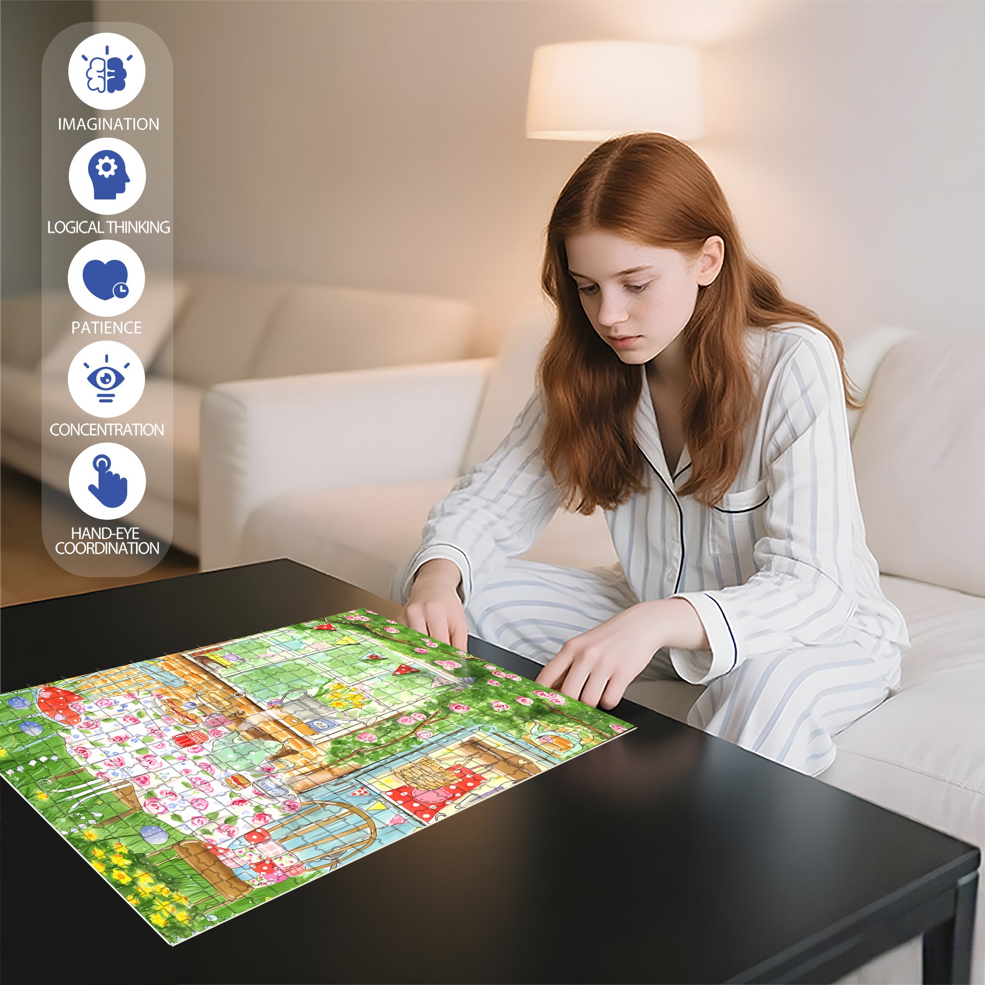 Go?ter de Paques 500pcs/1000pcs Jigsaw Puzzle, Scratch-Resistant, Interactive Family Game & Brain-Boosting DIY Decor, Perfect for Halloween, Christmas & New Year Gifts, Family Puzzle Game