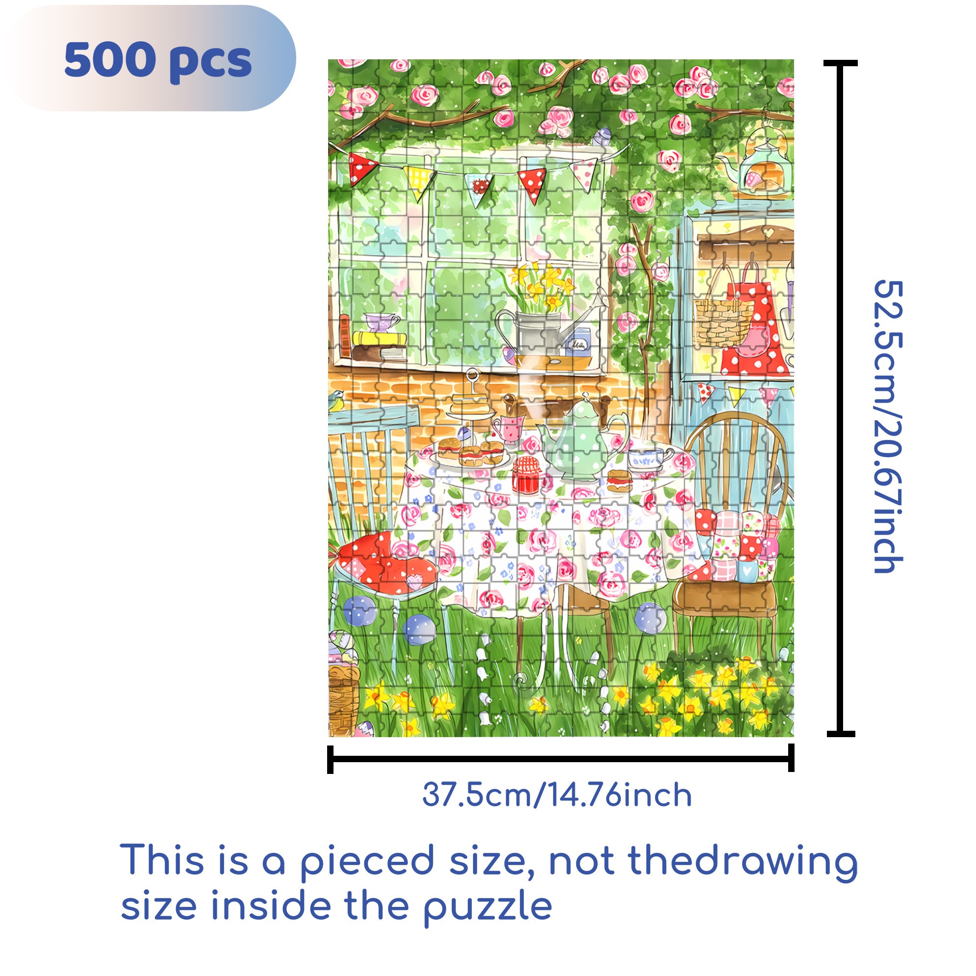 Go?ter de Paques 500pcs/1000pcs Jigsaw Puzzle, Scratch-Resistant, Interactive Family Game & Brain-Boosting DIY Decor, Perfect for Halloween, Christmas & New Year Gifts, Family Puzzle Game