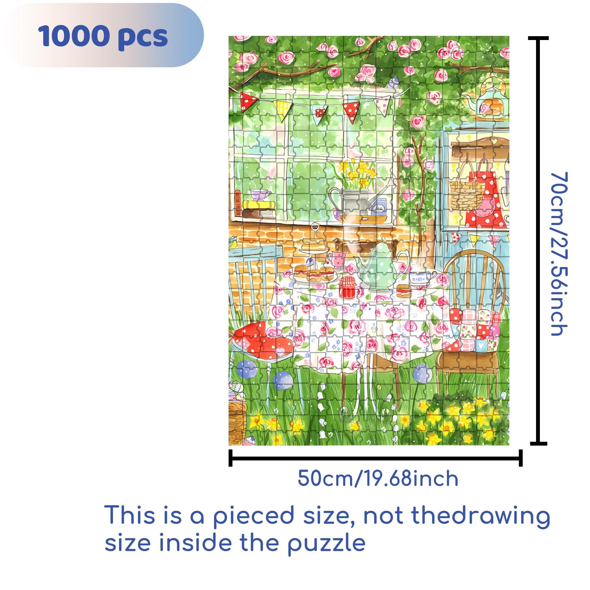 Go?ter de Paques 500pcs/1000pcs Jigsaw Puzzle, Scratch-Resistant, Interactive Family Game & Brain-Boosting DIY Decor, Perfect for Halloween, Christmas & New Year Gifts, Family Puzzle Game