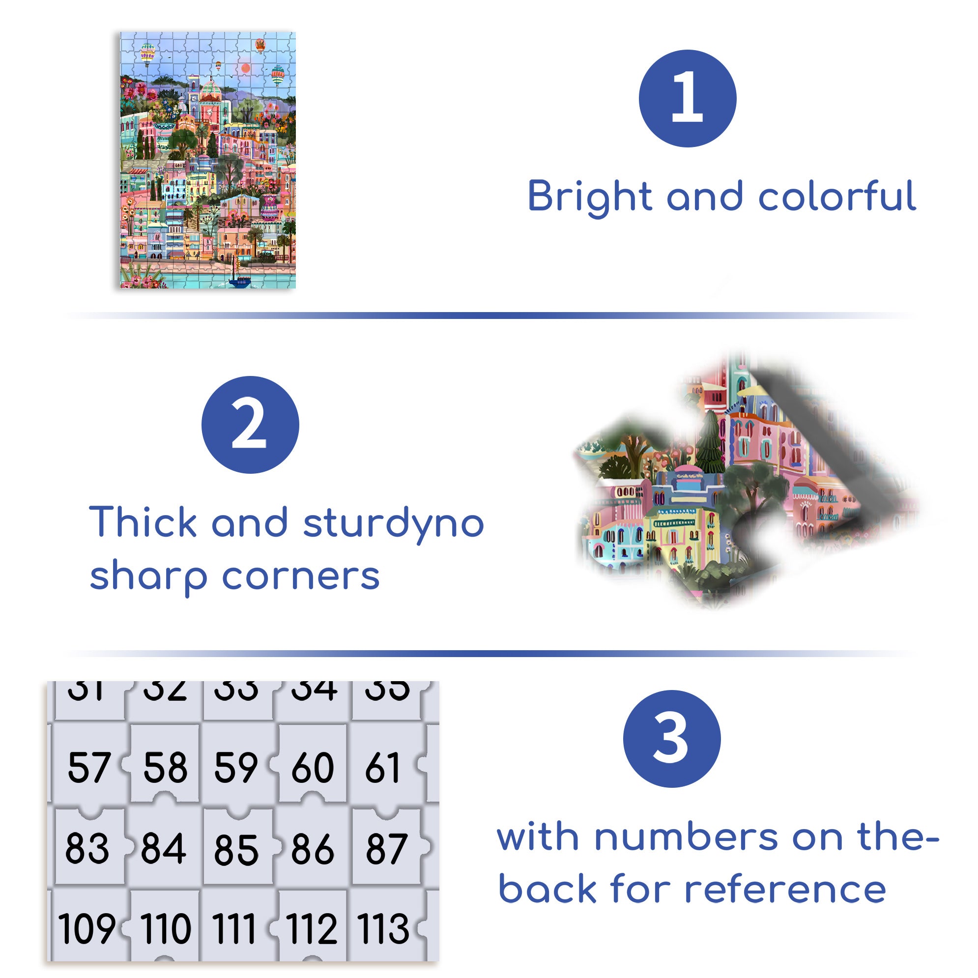 Hot Air Balloon Capital 500pcs/1000pcs Jigsaw Puzzle, Scratch-Resistant, Interactive Family Game & Brain-Boosting DIY Decor, Perfect for Halloween, Christmas & New Year Gifts, Family Puzzle Game