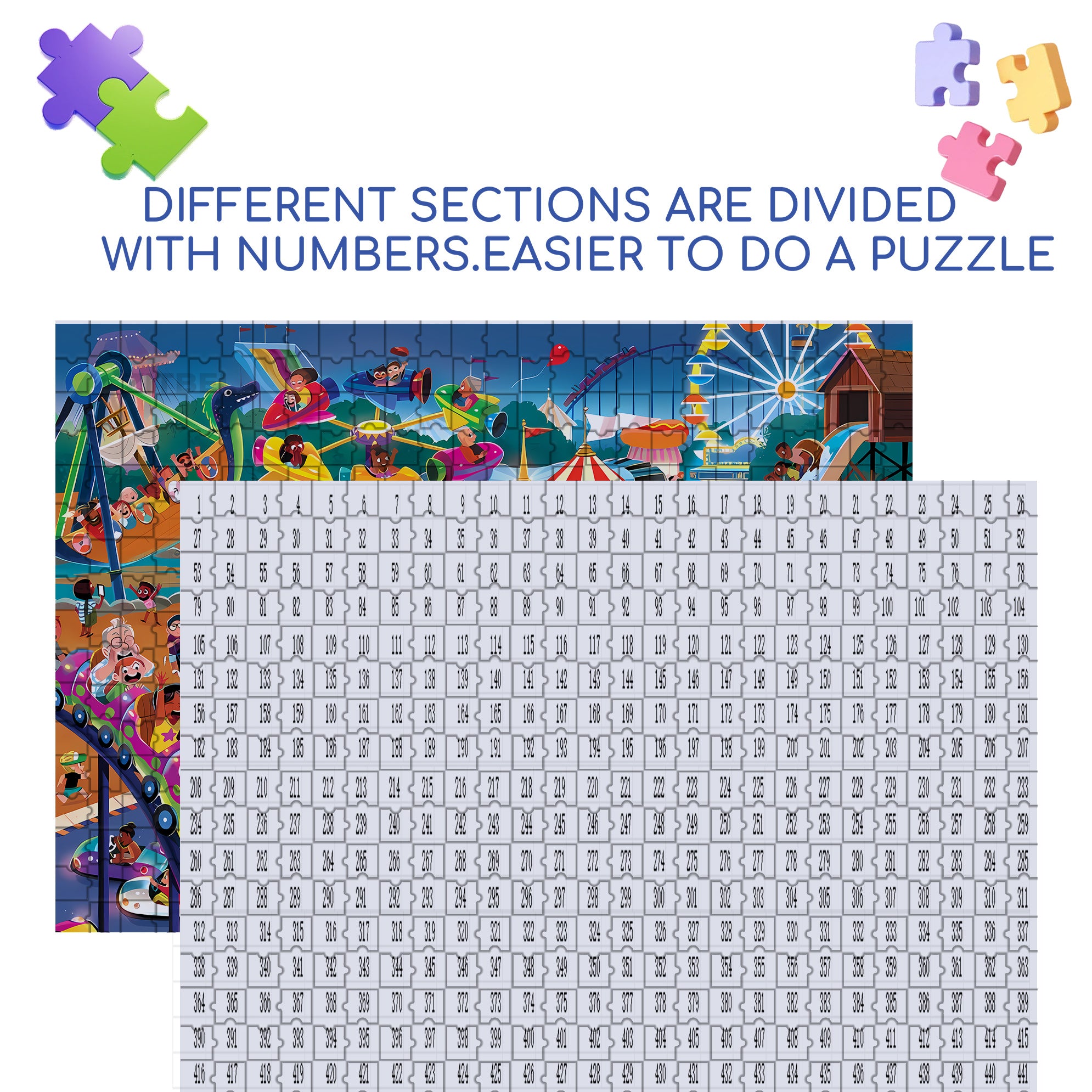 Laughter and Joy 500pcs/1000pcs Jigsaw Puzzle, Scratch-Resistant, Interactive Family Game & Brain-Boosting DIY Decor, Perfect for Halloween, Christmas & New Year Gifts, Family Puzzle Game