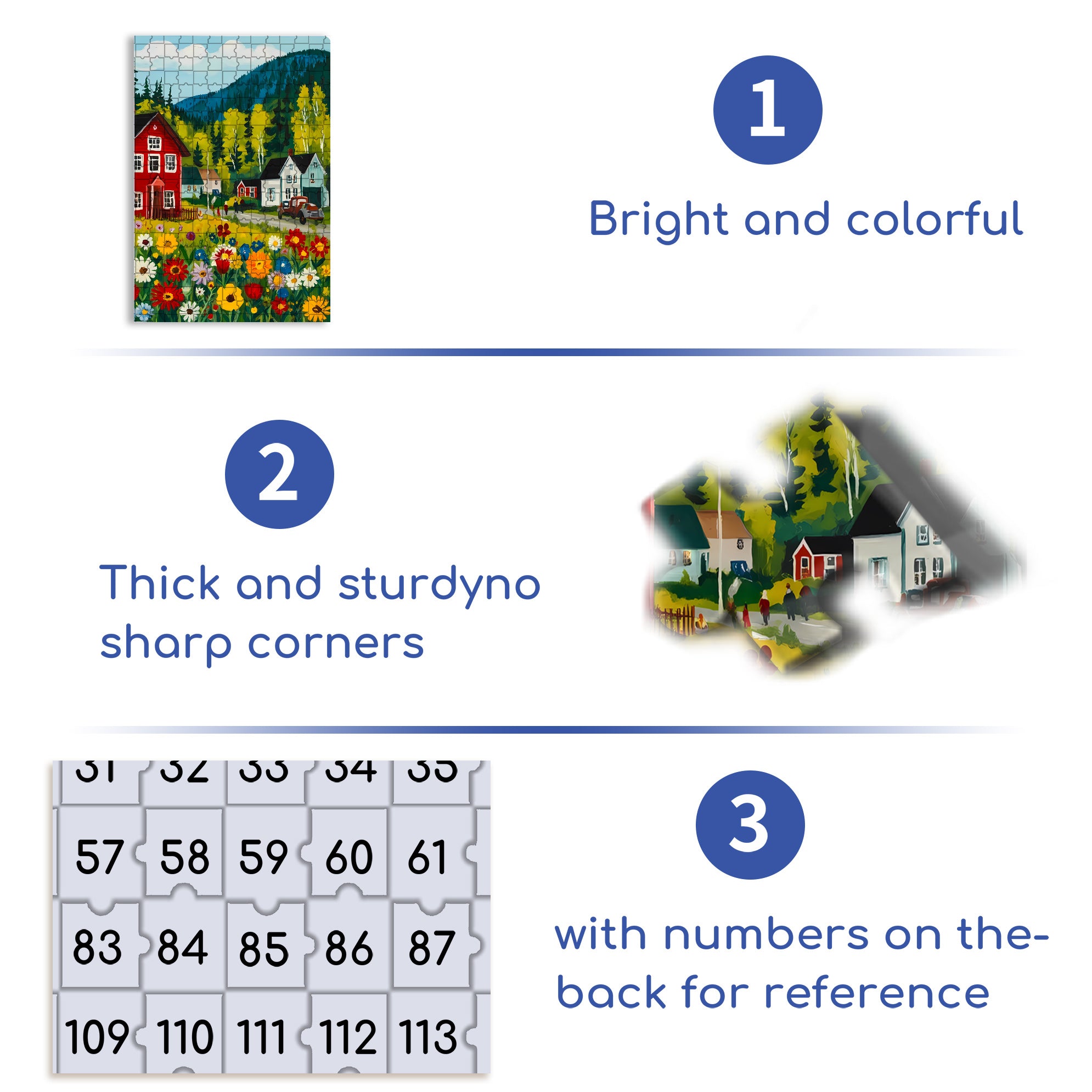Lucerne 2 500pcs/1000pcs Jigsaw Puzzle, Scratch-Resistant, Interactive Family Game & Brain-Boosting DIY Decor, Perfect for Halloween, Christmas & New Year Gifts, Family Puzzle Game