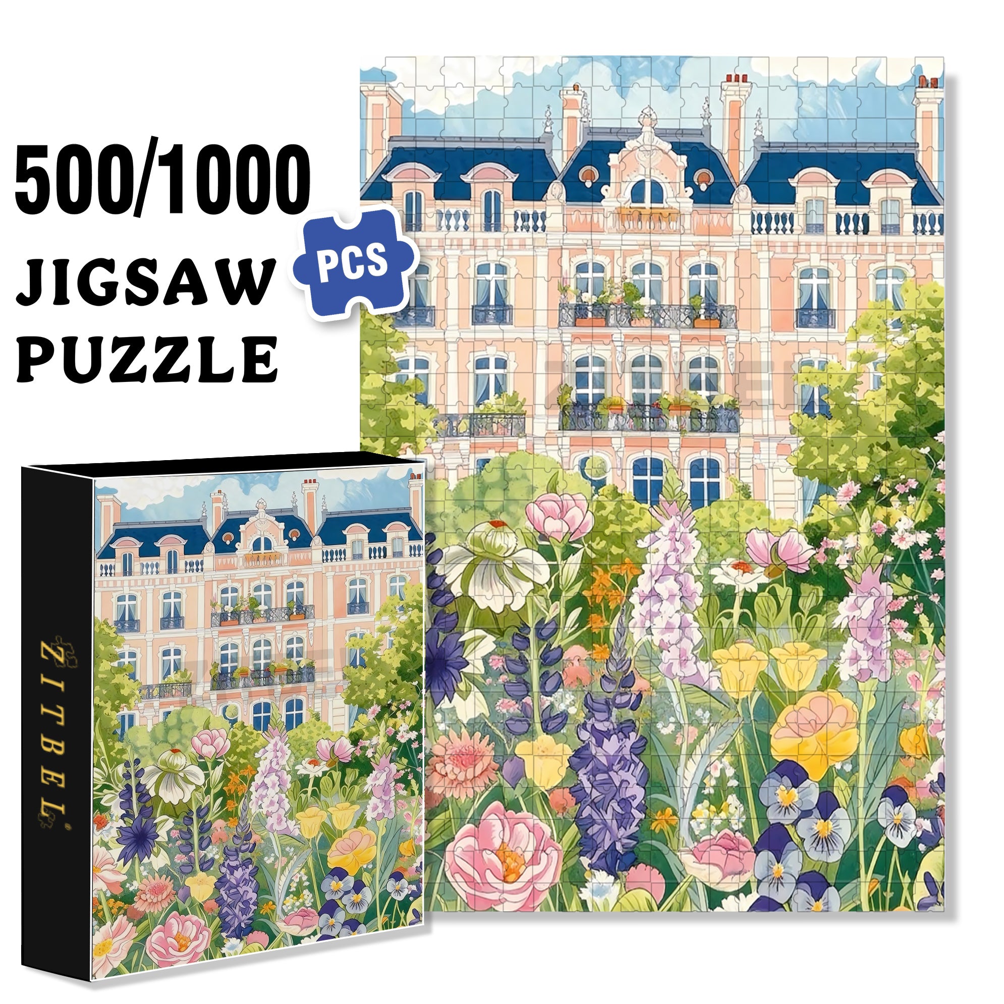 Man and Nature 500pcs/1000pcs Jigsaw Puzzle, Scratch-Resistant, Interactive Family Game & Brain-Boosting DIY Decor, Perfect for Halloween, Christmas & New Year Gifts, Family Puzzle Game