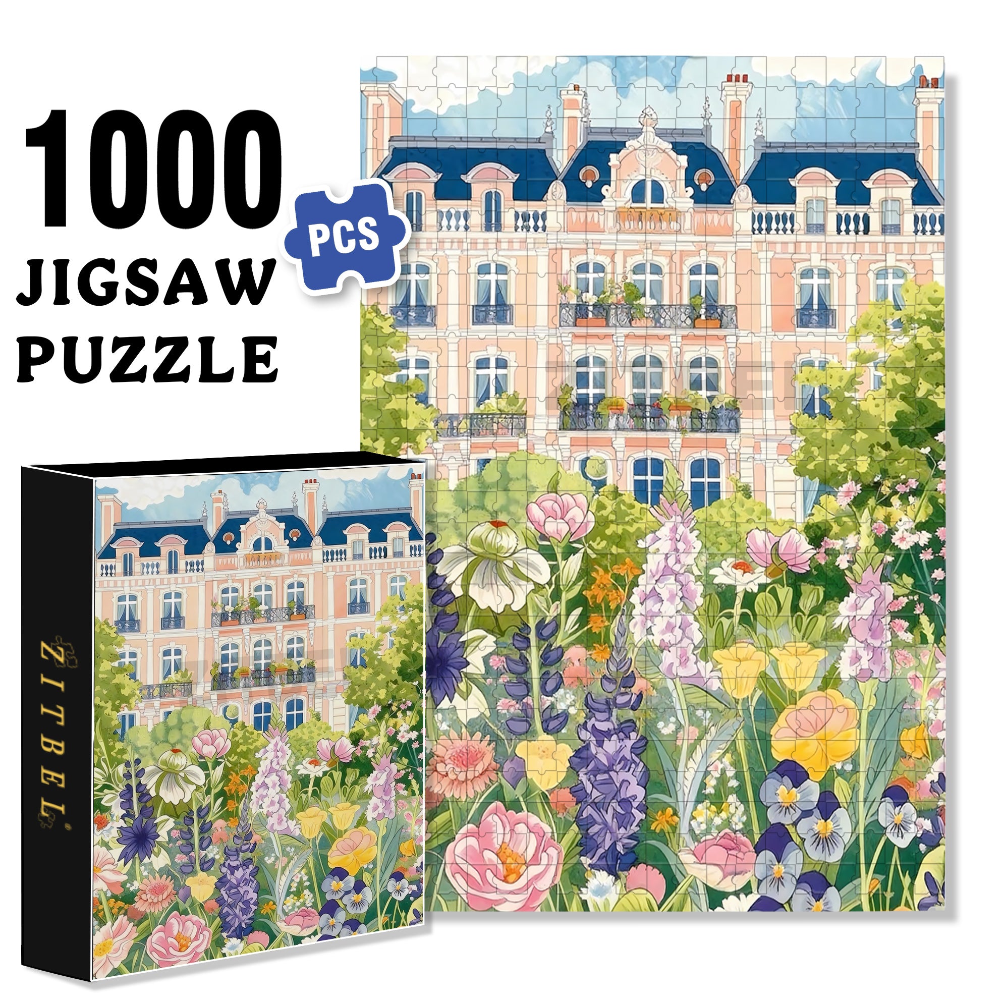 Man and Nature 500pcs/1000pcs Jigsaw Puzzle, Scratch-Resistant, Interactive Family Game & Brain-Boosting DIY Decor, Perfect for Halloween, Christmas & New Year Gifts, Family Puzzle Game