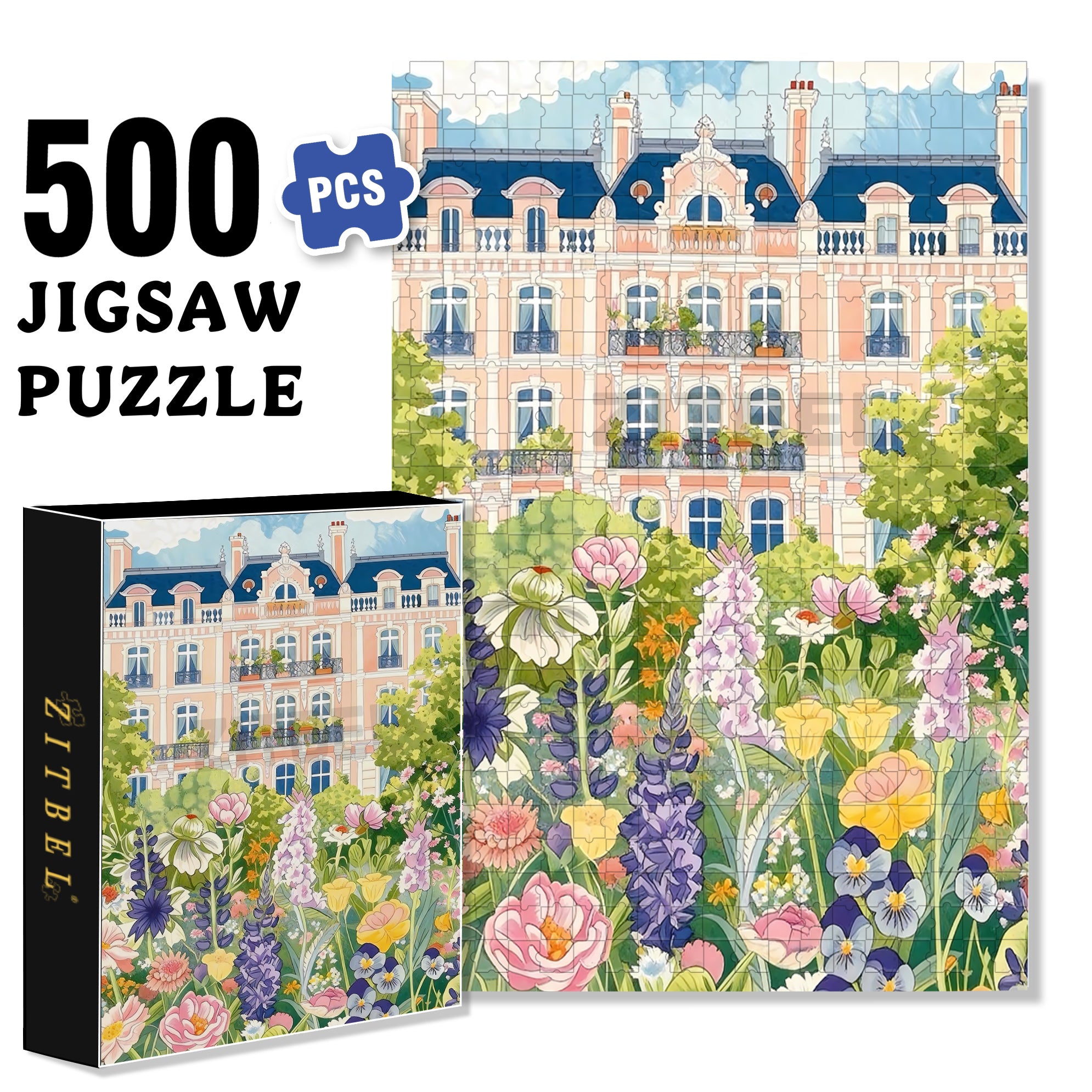 Man and Nature 500pcs/1000pcs Jigsaw Puzzle, Scratch-Resistant, Interactive Family Game & Brain-Boosting DIY Decor, Perfect for Halloween, Christmas & New Year Gifts, Family Puzzle Game