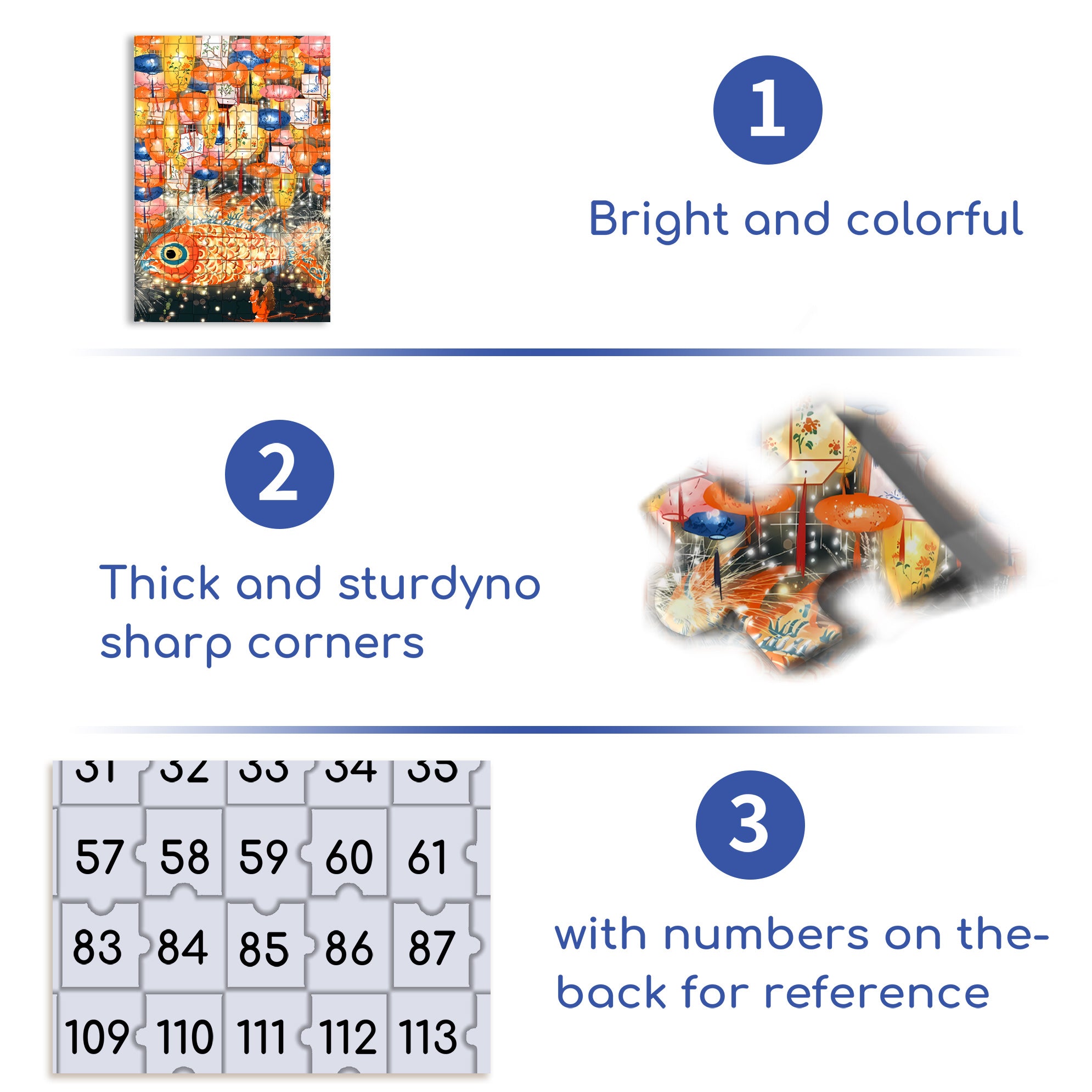 Mid-Autumn Festival 500pcs/1000pcs Jigsaw Puzzle, Scratch-Resistant, Interactive Family Game & Brain-Boosting DIY Decor, Perfect for Halloween, Christmas & New Year Gifts, Family Puzzle Game