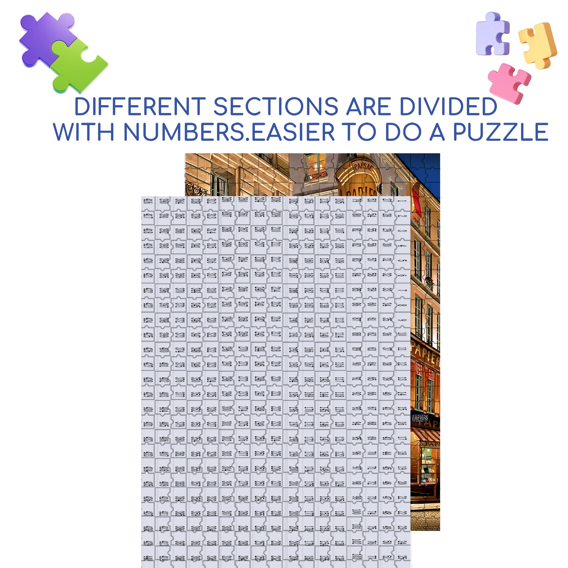 Night Tavern 500pcs/1000pcs Jigsaw Puzzle, Scratch-Resistant, Interactive Family Game & Brain-Boosting DIY Decor, Perfect for Halloween, Christmas & New Year Gifts, Family Puzzle Game