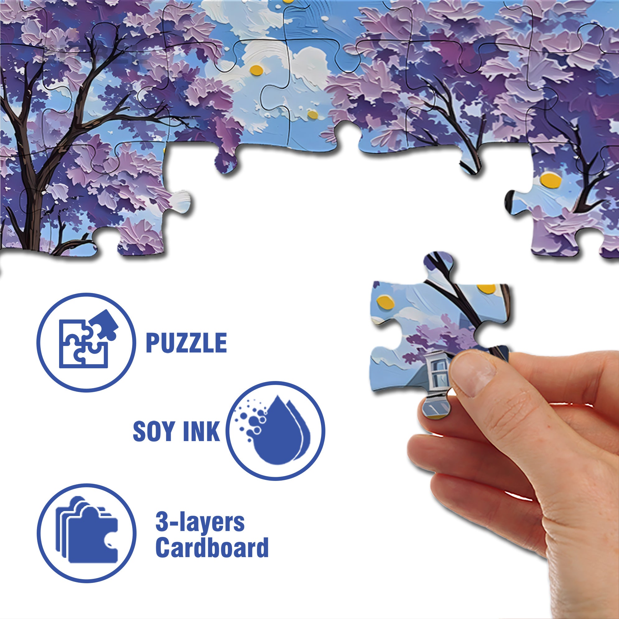 Park Scenery 500pcs/1000pcs Jigsaw Puzzle, Scratch-Resistant, Interactive Family Game & Brain-Boosting DIY Decor, Perfect for Halloween, Christmas & New Year Gifts, Family Puzzle Game