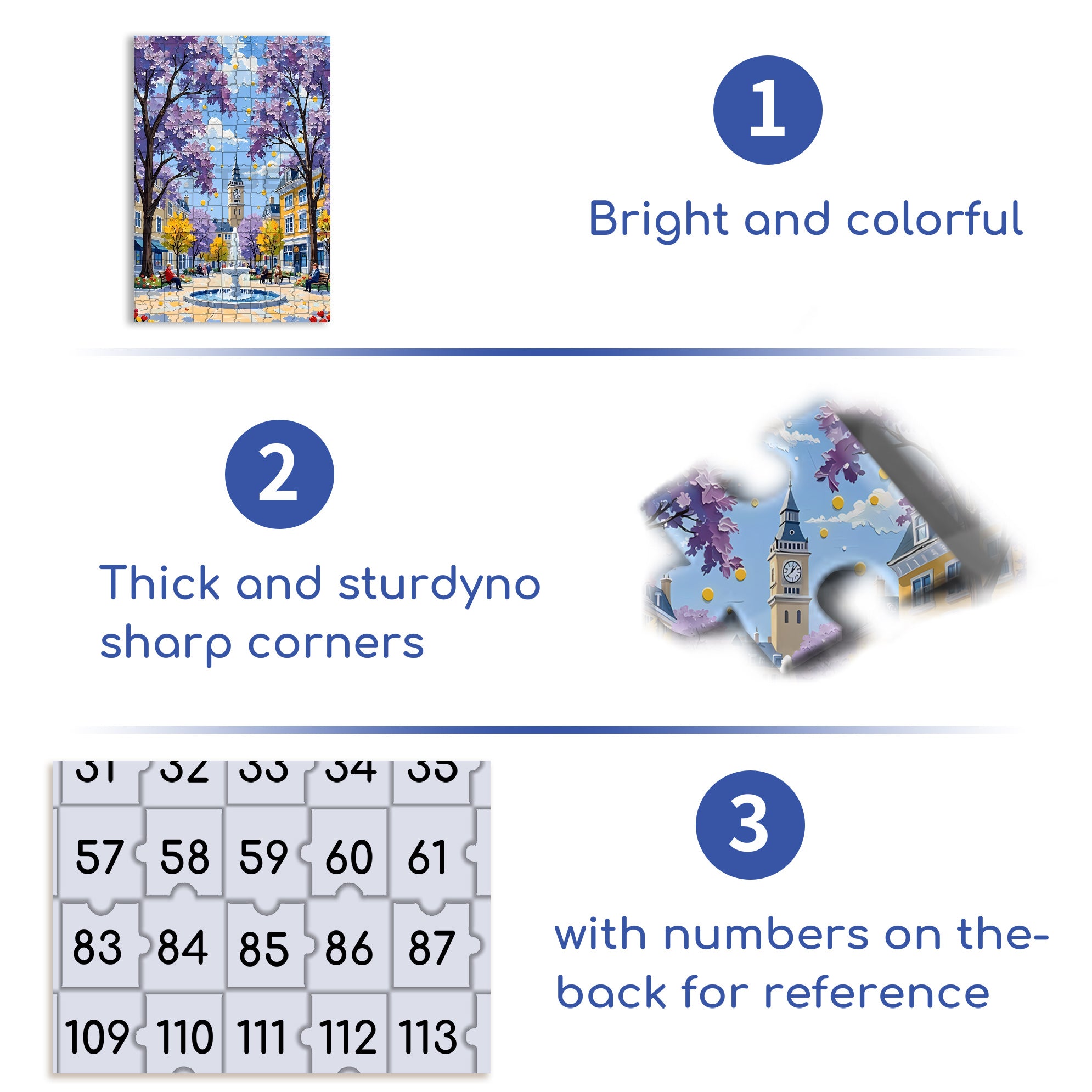 Park Scenery 500pcs/1000pcs Jigsaw Puzzle, Scratch-Resistant, Interactive Family Game & Brain-Boosting DIY Decor, Perfect for Halloween, Christmas & New Year Gifts, Family Puzzle Game