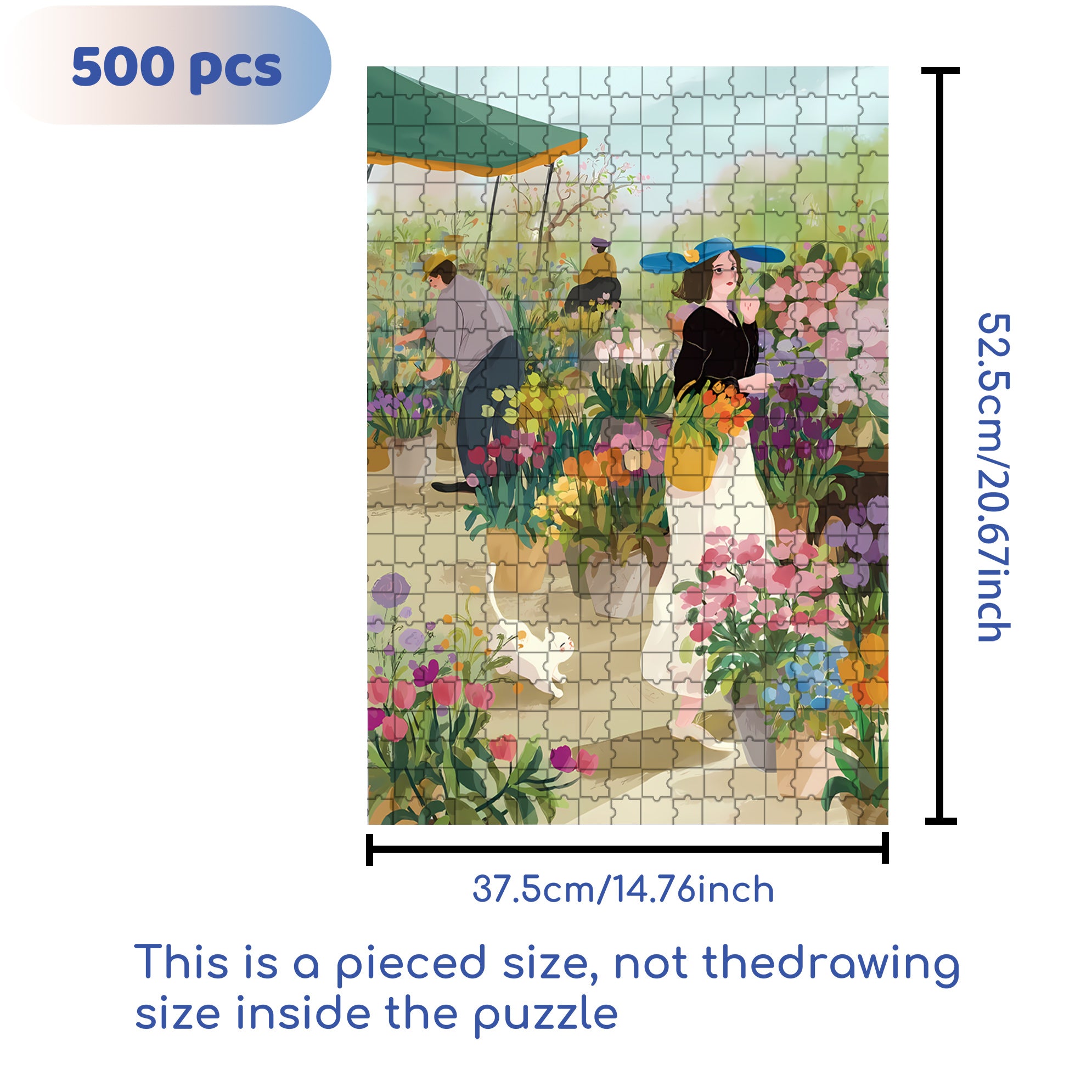 Pretty Woman 500pcs/1000pcs Jigsaw Puzzle, Scratch-Resistant, Interactive Family Game & Brain-Boosting DIY Decor, Perfect for Halloween, Christmas & New Year Gifts, Family Puzzle Game