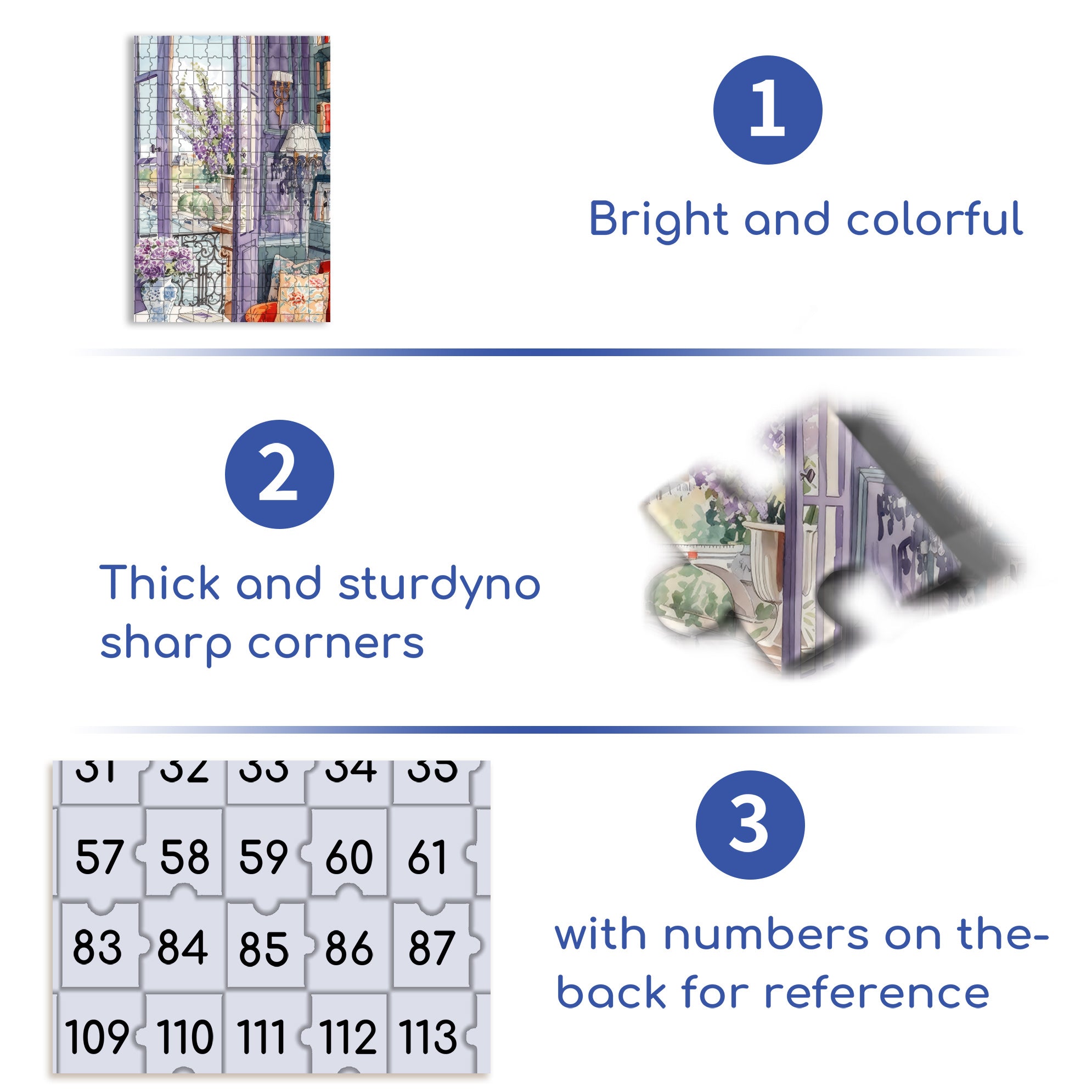 Purple World 500pcs/1000pcs Jigsaw Puzzle, Scratch-Resistant, Interactive Family Game & Brain-Boosting DIY Decor, Perfect for Halloween, Christmas & New Year Gifts, Family Puzzle Game