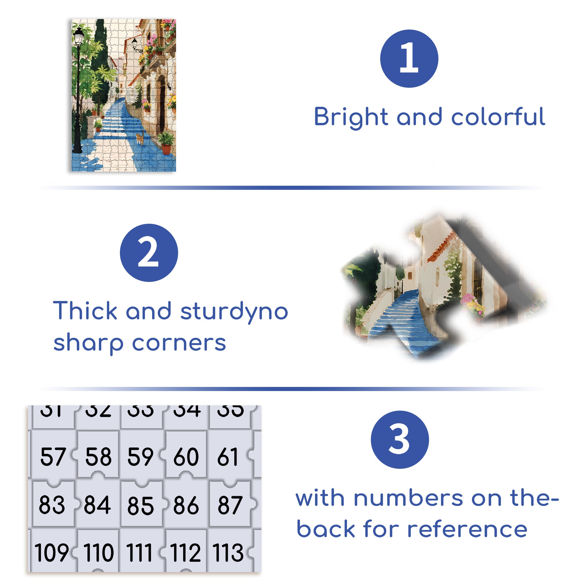 Quiet Streets 500pcs/1000pcs Jigsaw Puzzle, Scratch-Resistant, Interactive Family Game & Brain-Boosting DIY Decor, Perfect for Halloween, Christmas & New Year Gifts, Family Puzzle Game