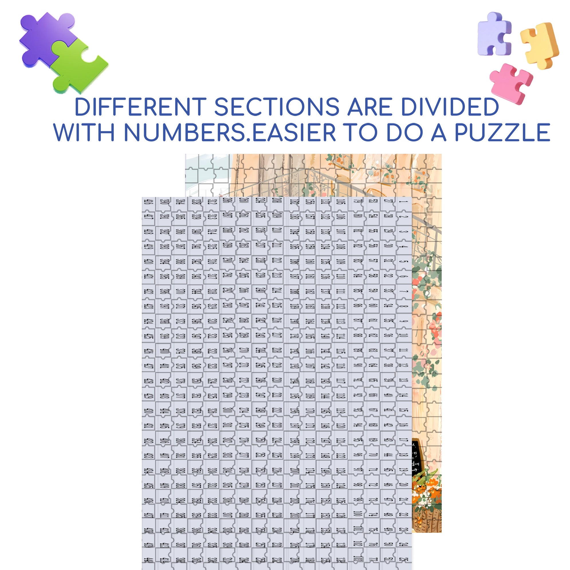 Sweet Moments 500pcs/1000pcs Jigsaw Puzzle, Scratch-Resistant, Interactive Family Game & Brain-Boosting DIY Decor, Perfect for Halloween, Christmas & New Year Gifts, Family Puzzle Game