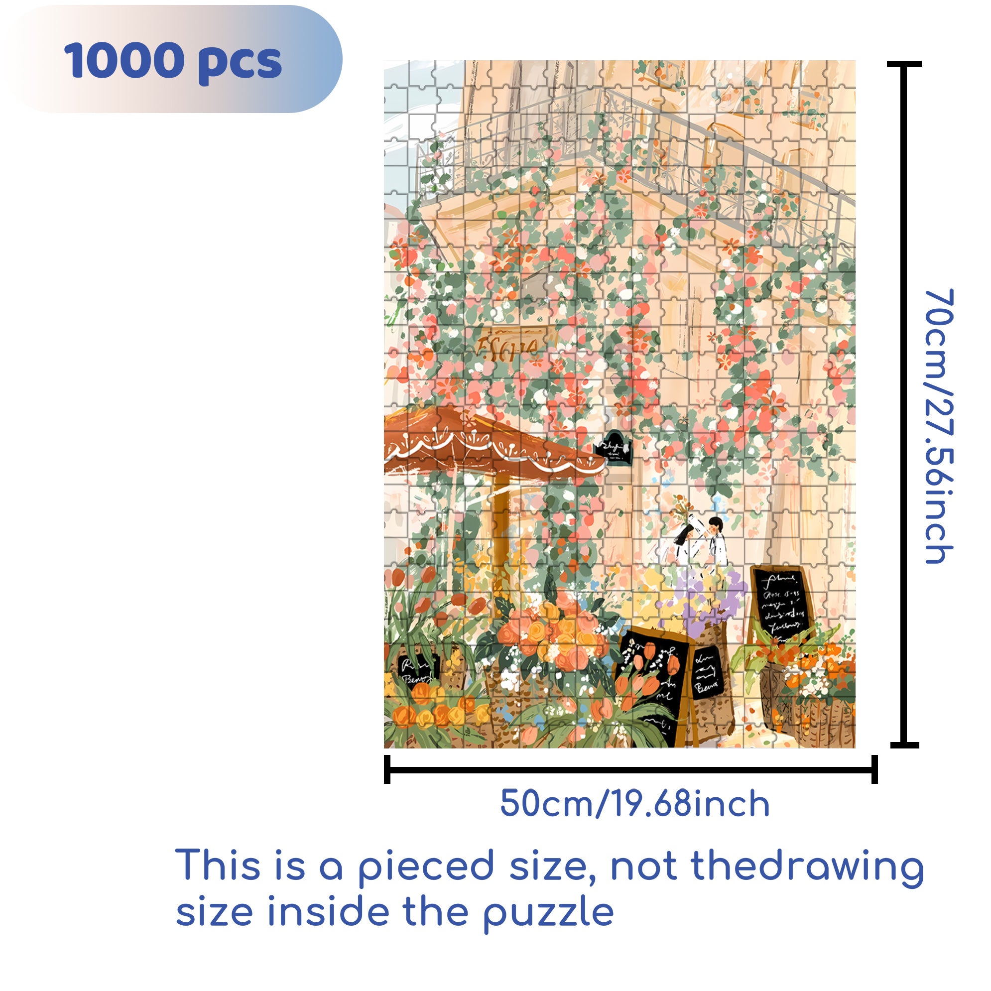 Sweet Moments 500pcs/1000pcs Jigsaw Puzzle, Scratch-Resistant, Interactive Family Game & Brain-Boosting DIY Decor, Perfect for Halloween, Christmas & New Year Gifts, Family Puzzle Game
