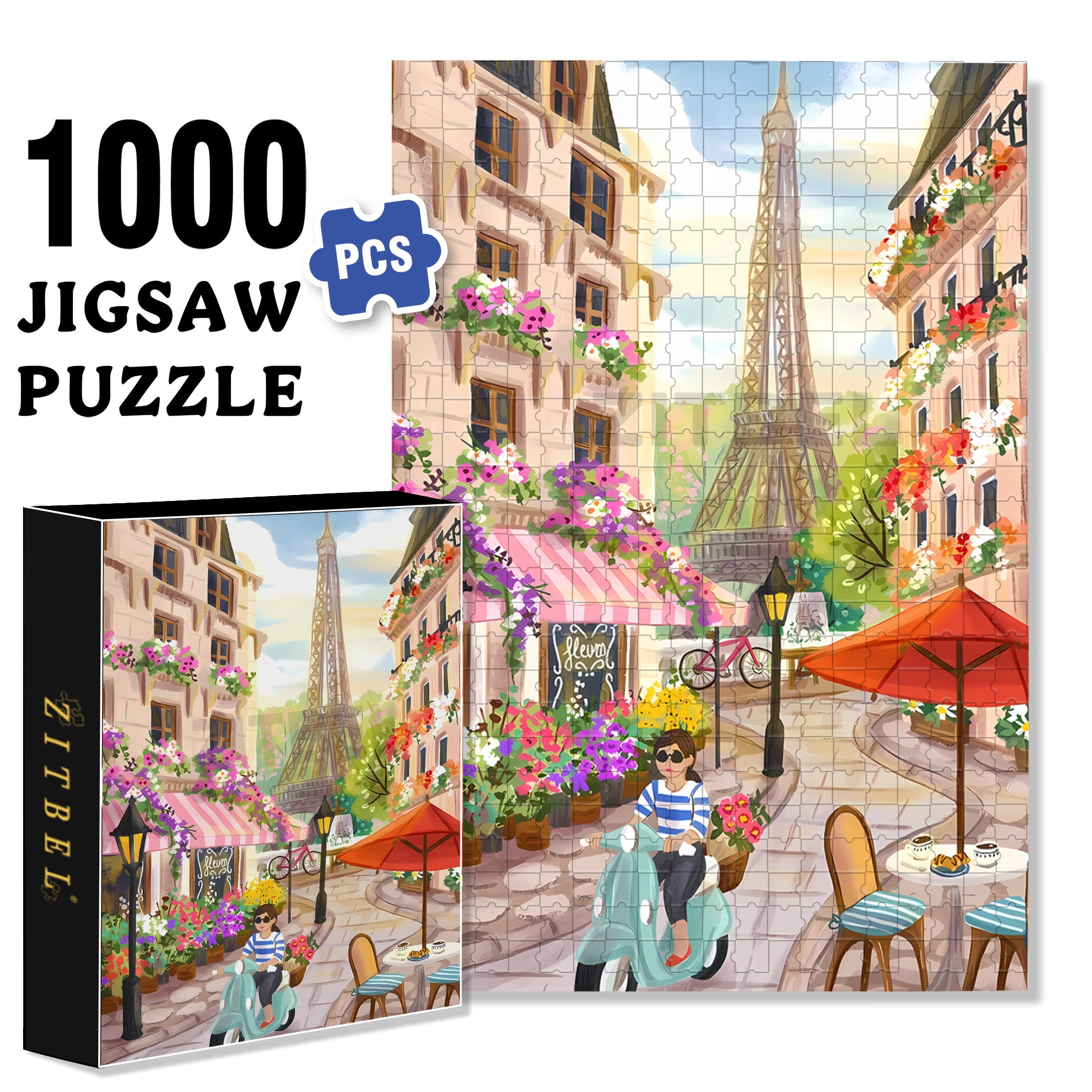 The Dreamers 500pcs/1000pcs Jigsaw Puzzle, Scratch-Resistant, Interactive Family Game & Brain-Boosting DIY Decor, Perfect for Halloween, Christmas & New Year Gifts, Family Puzzle Game