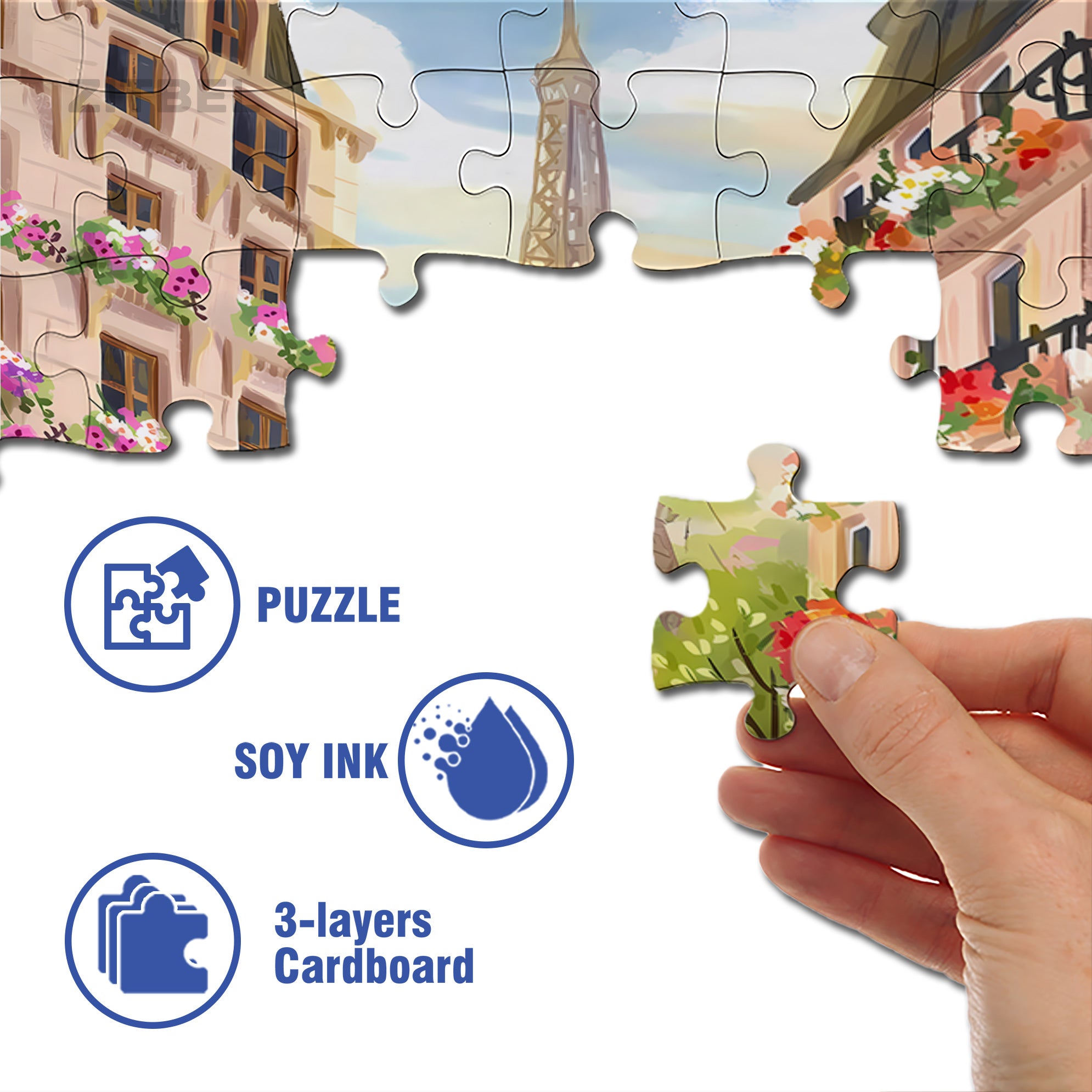 The Dreamers 500pcs/1000pcs Jigsaw Puzzle, Scratch-Resistant, Interactive Family Game & Brain-Boosting DIY Decor, Perfect for Halloween, Christmas & New Year Gifts, Family Puzzle Game
