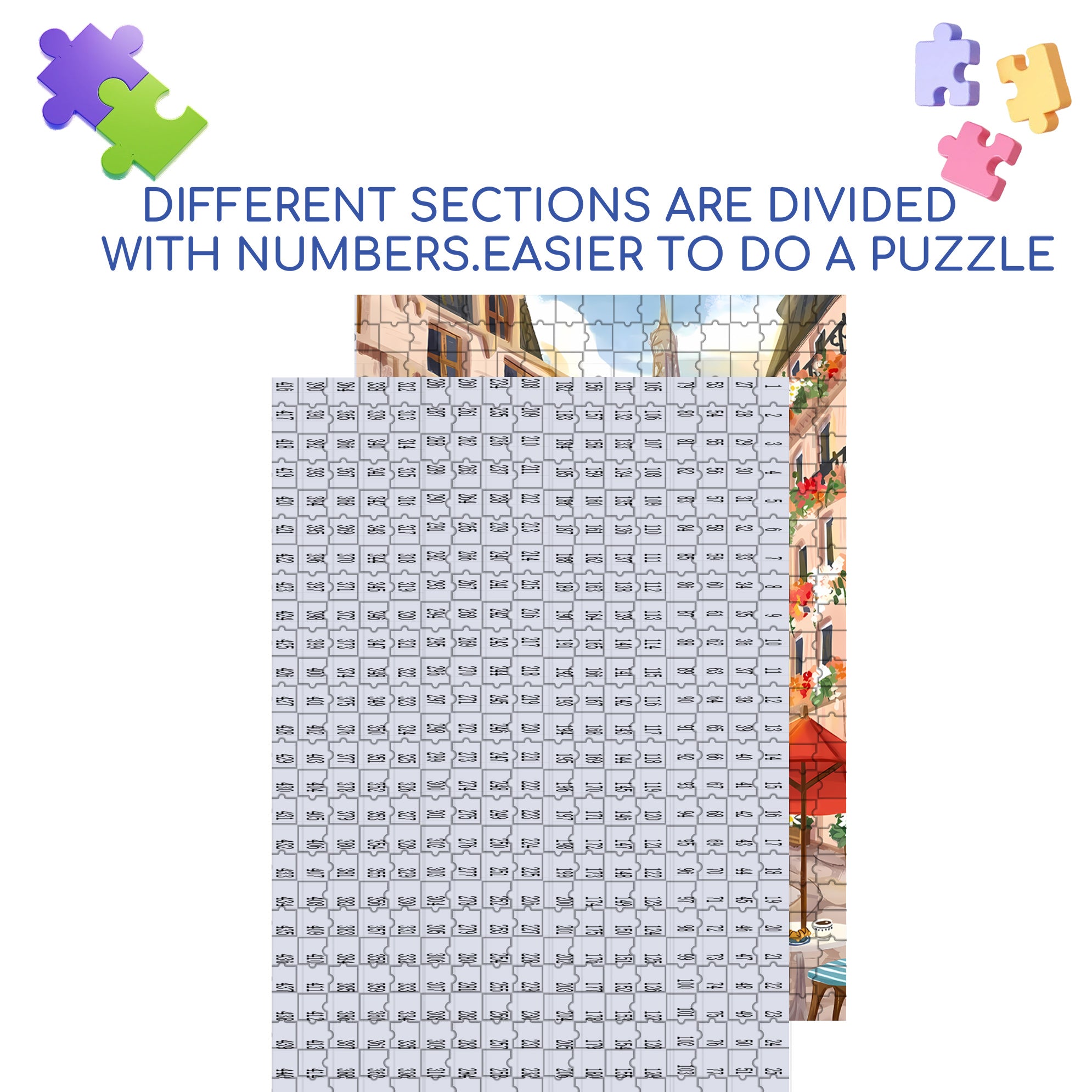 The Dreamers 500pcs/1000pcs Jigsaw Puzzle, Scratch-Resistant, Interactive Family Game & Brain-Boosting DIY Decor, Perfect for Halloween, Christmas & New Year Gifts, Family Puzzle Game
