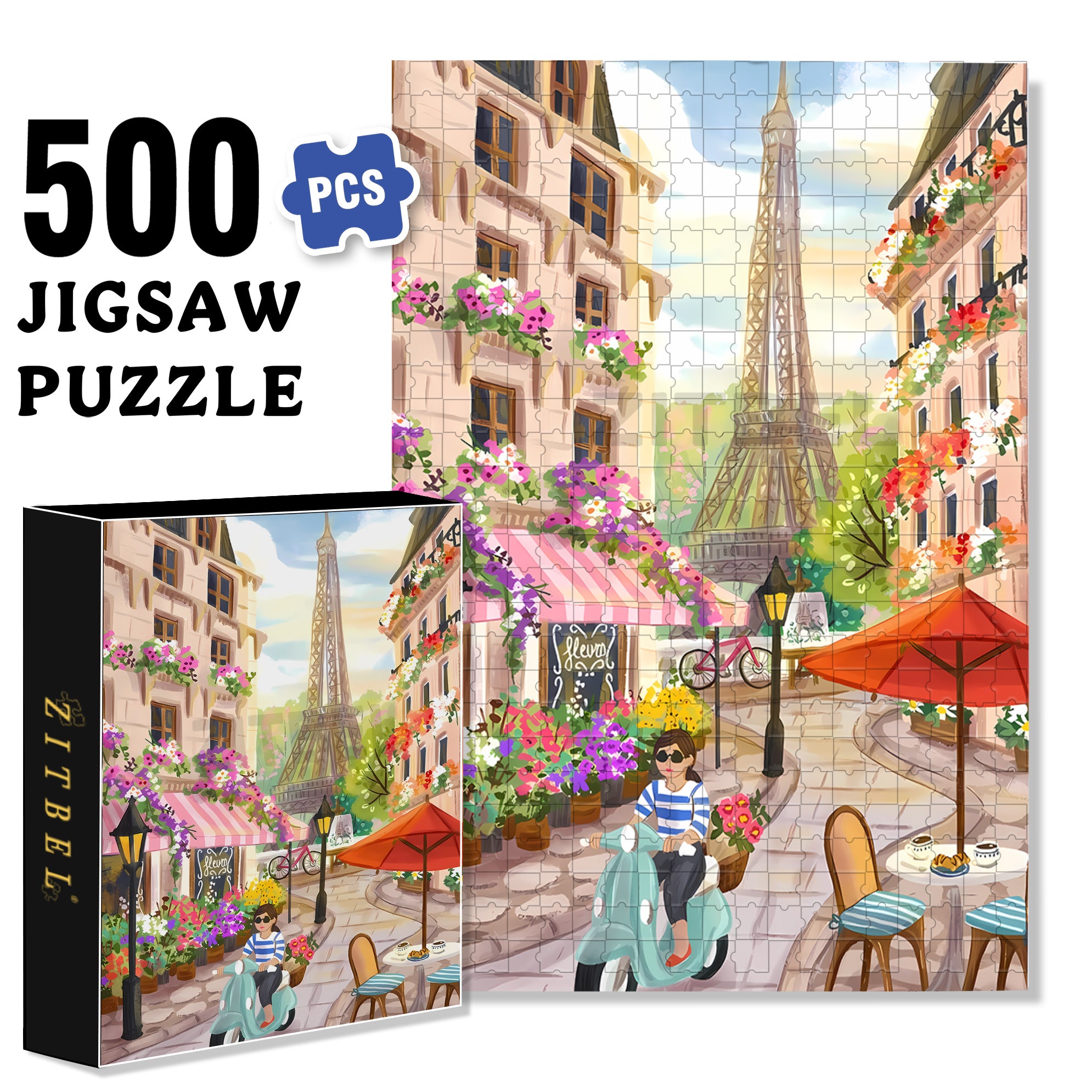 The Dreamers 500pcs/1000pcs Jigsaw Puzzle, Scratch-Resistant, Interactive Family Game & Brain-Boosting DIY Decor, Perfect for Halloween, Christmas & New Year Gifts, Family Puzzle Game