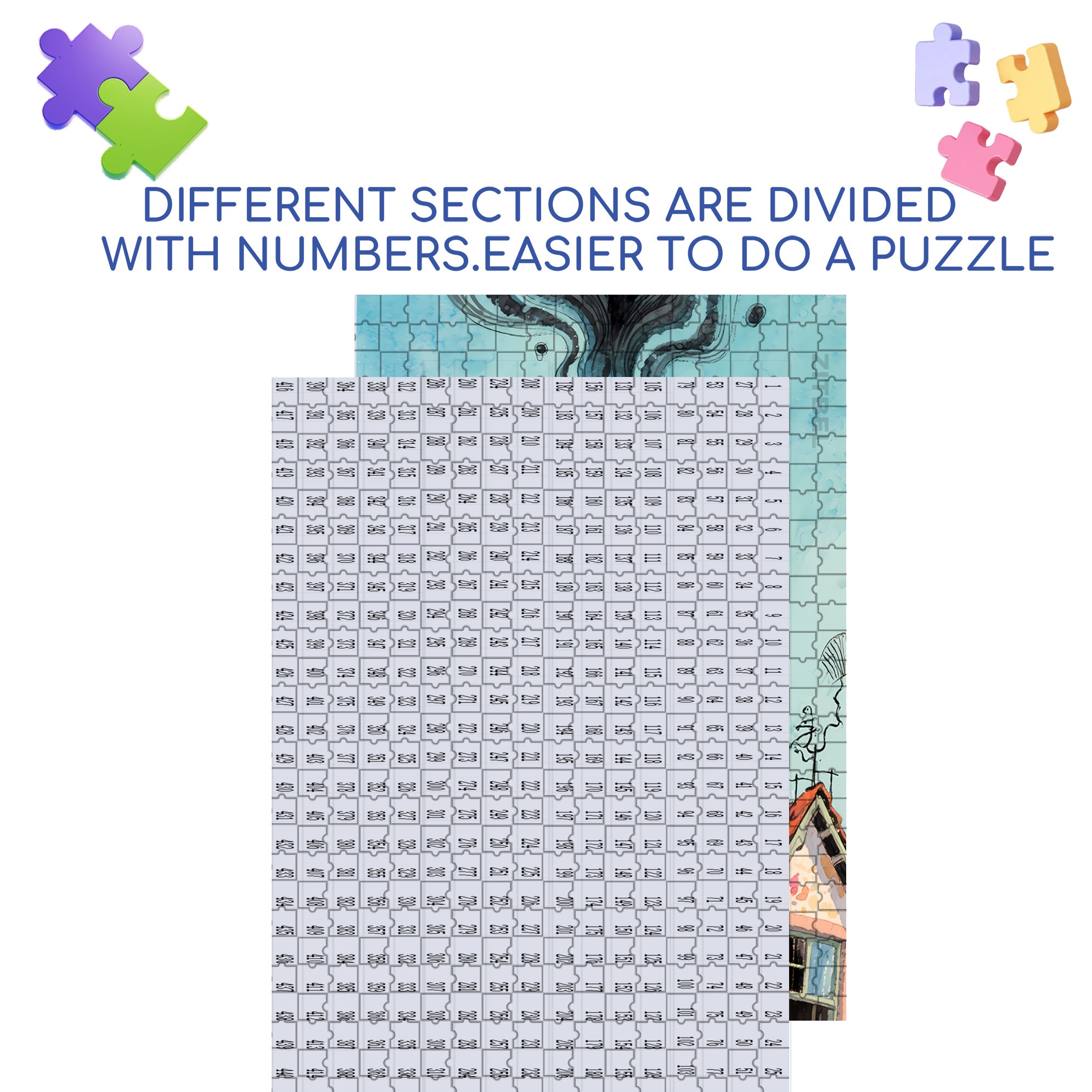 Three Witches 500pcs/1000pcs Jigsaw Puzzle, Scratch-Resistant, Interactive Family Game & Brain-Boosting DIY Decor, Perfect for Halloween, Christmas & New Year Gifts, Family Puzzle Game