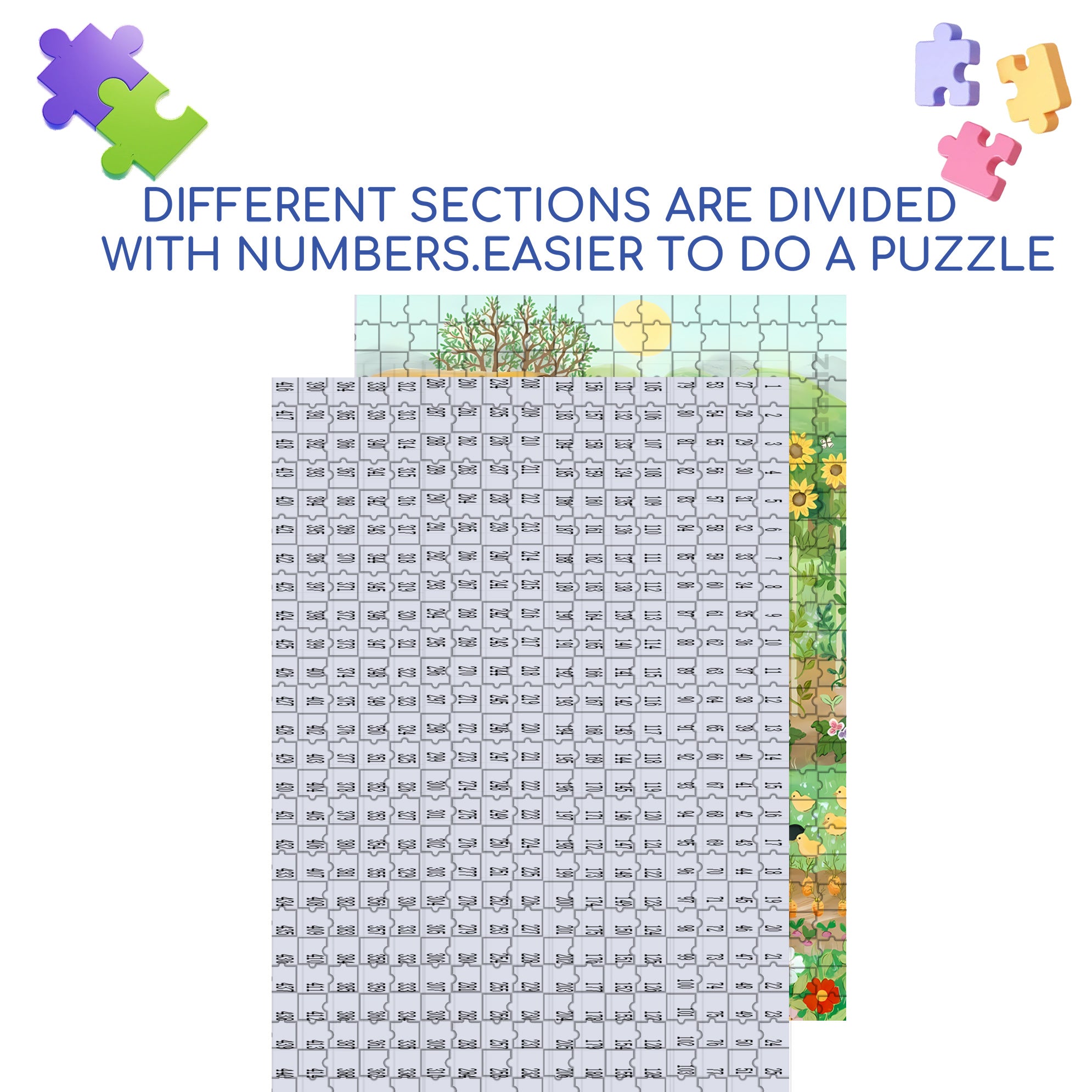 Uncle Scott's Farm 500pcs/1000pcs Jigsaw Puzzle, Scratch-Resistant, Interactive Family Game & Brain-Boosting DIY Decor, Perfect for Halloween, Christmas & New Year Gifts, Family Puzzle Game