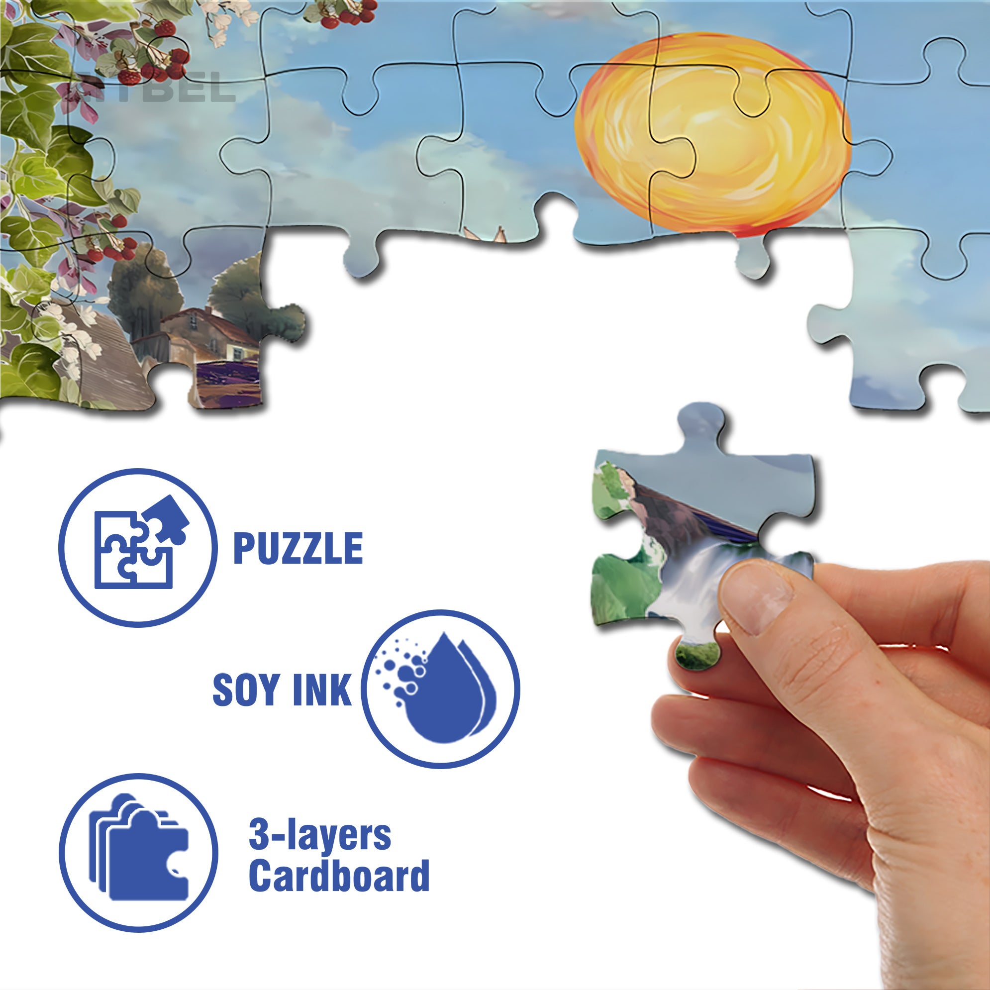 Vanessa's Garden 500pcs/1000pcs Jigsaw Puzzle, Scratch-Resistant, Interactive Family Game & Brain-Boosting DIY Decor, Perfect for Halloween, Christmas & New Year Gifts, Family Puzzle Game