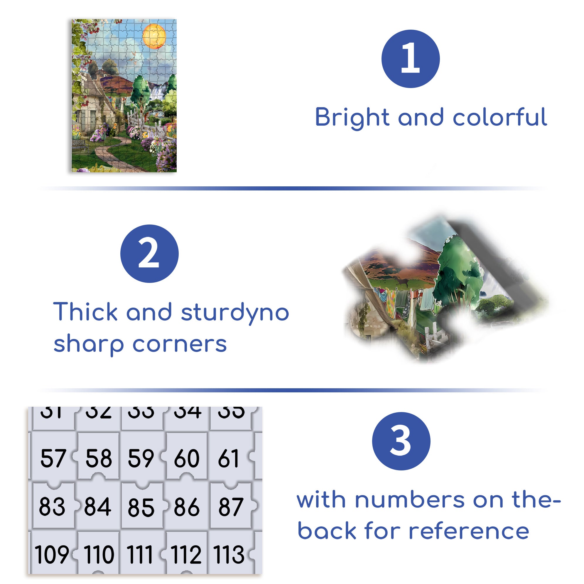 Vanessa's Garden 500pcs/1000pcs Jigsaw Puzzle, Scratch-Resistant, Interactive Family Game & Brain-Boosting DIY Decor, Perfect for Halloween, Christmas & New Year Gifts, Family Puzzle Game