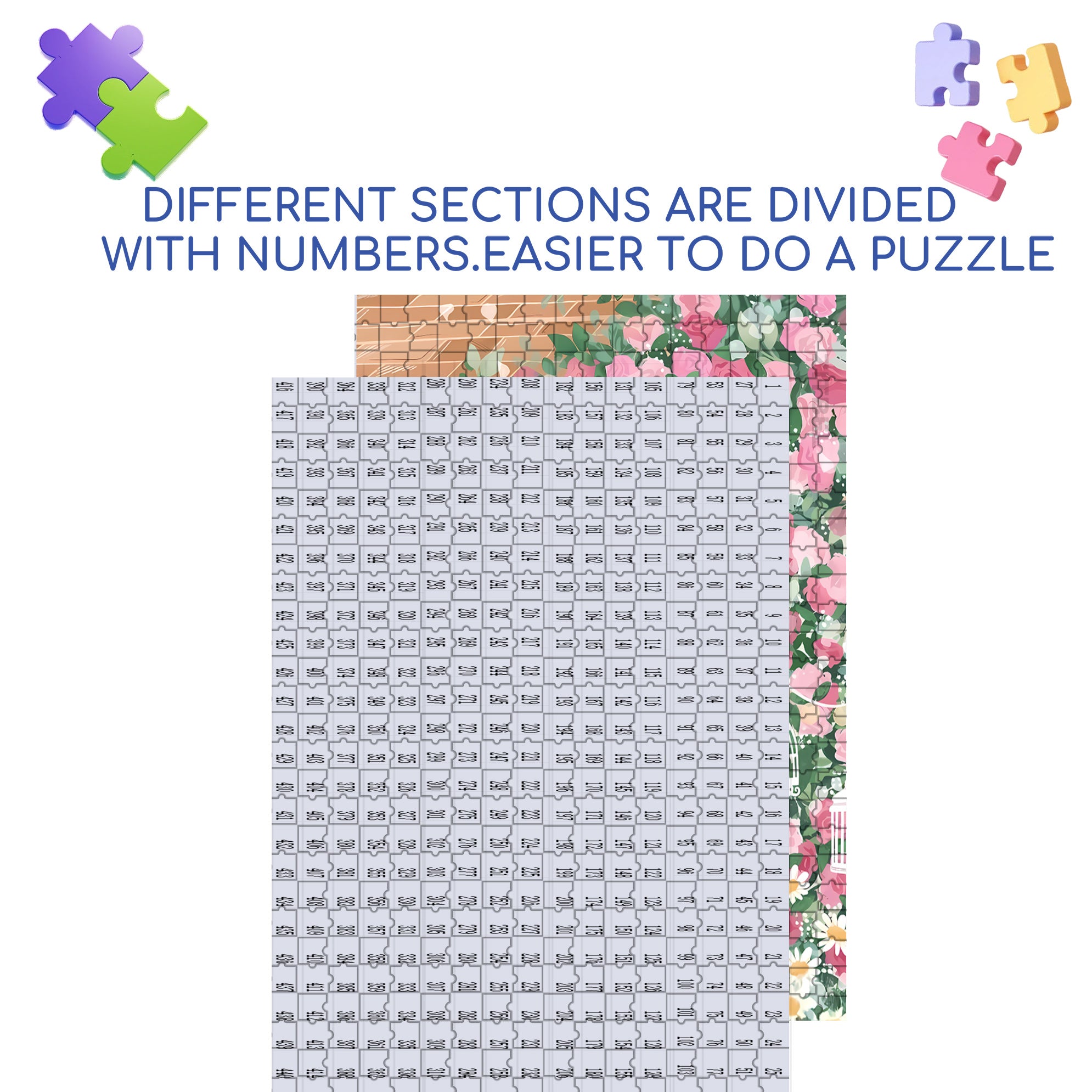 Welcome 500pcs/1000pcs Jigsaw Puzzle, Scratch-Resistant, Interactive Family Game & Brain-Boosting DIY Decor, Perfect for Halloween, Christmas & New Year Gifts, Family Puzzle Game