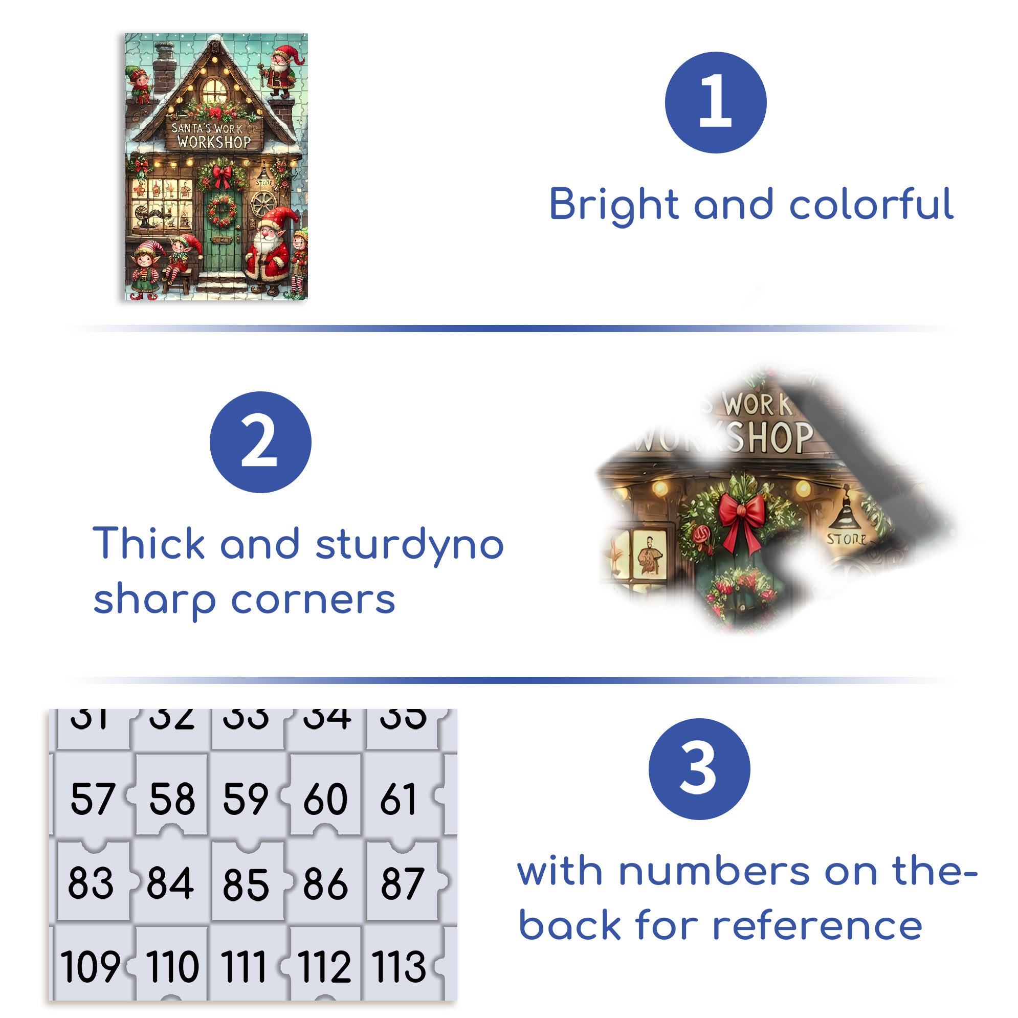 Work Shop 500pcs/1000pcs Jigsaw Puzzle, Scratch-Resistant, Interactive Family Game & Brain-Boosting DIY Decor, Perfect for Halloween, Christmas & New Year Gifts, Family Puzzle Game