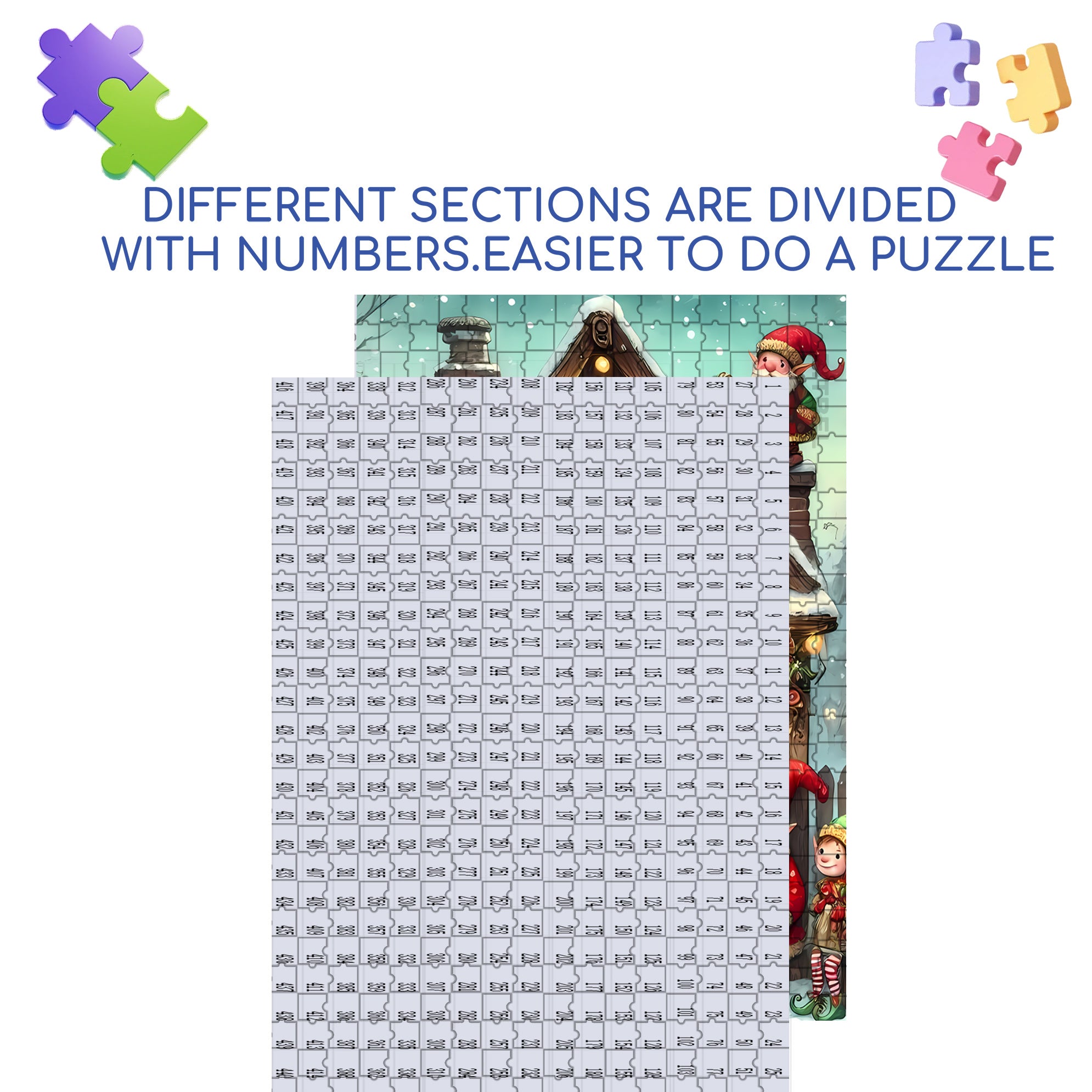 Work Shop 500pcs/1000pcs Jigsaw Puzzle, Scratch-Resistant, Interactive Family Game & Brain-Boosting DIY Decor, Perfect for Halloween, Christmas & New Year Gifts, Family Puzzle Game