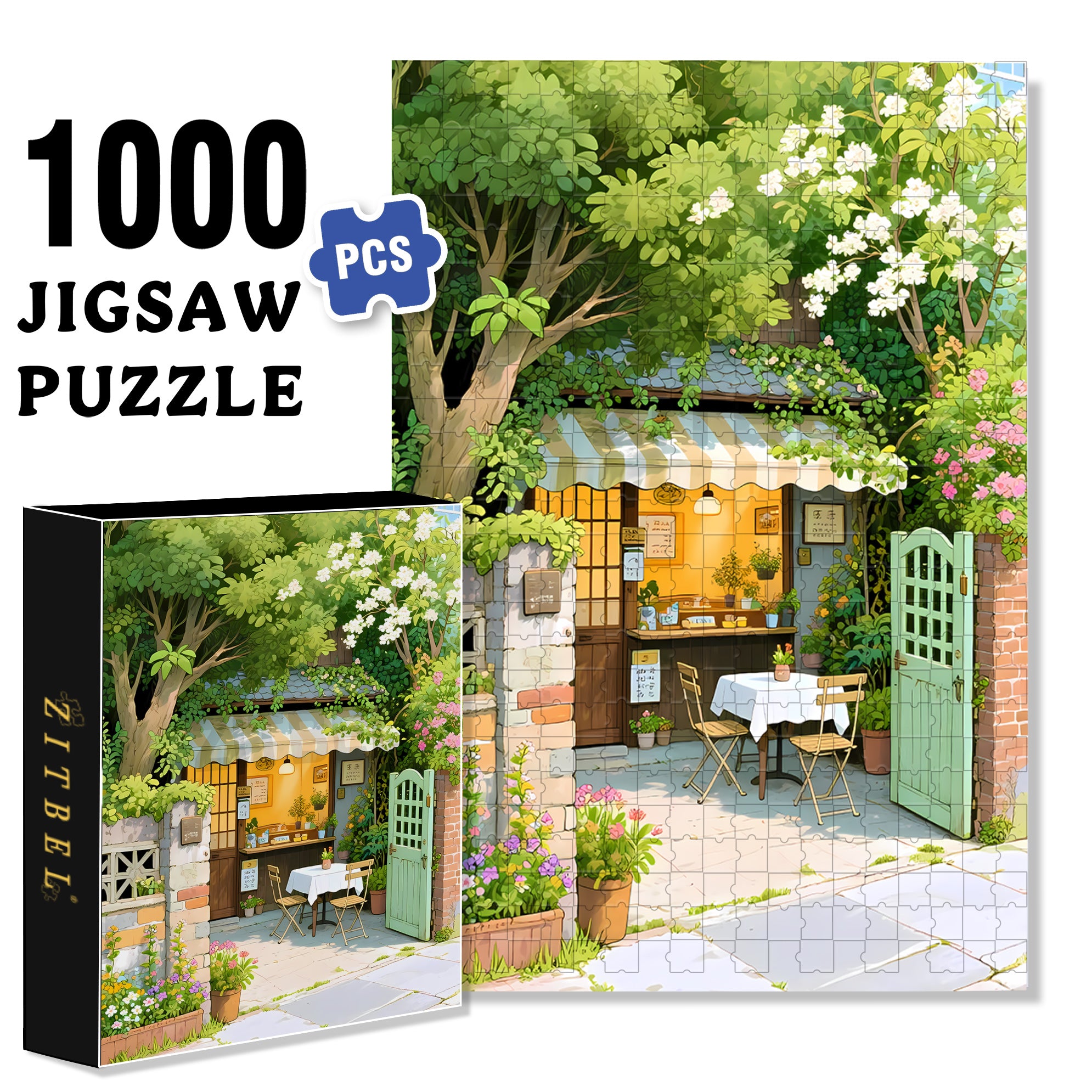 Follow 500pcs/1000pcs Jigsaw Puzzle, Scratch-Resistant, Interactive Family Game & Brain-Boosting DIY Decor, Perfect for Halloween, Christmas & New Year Gifts, Family Puzzle Game
